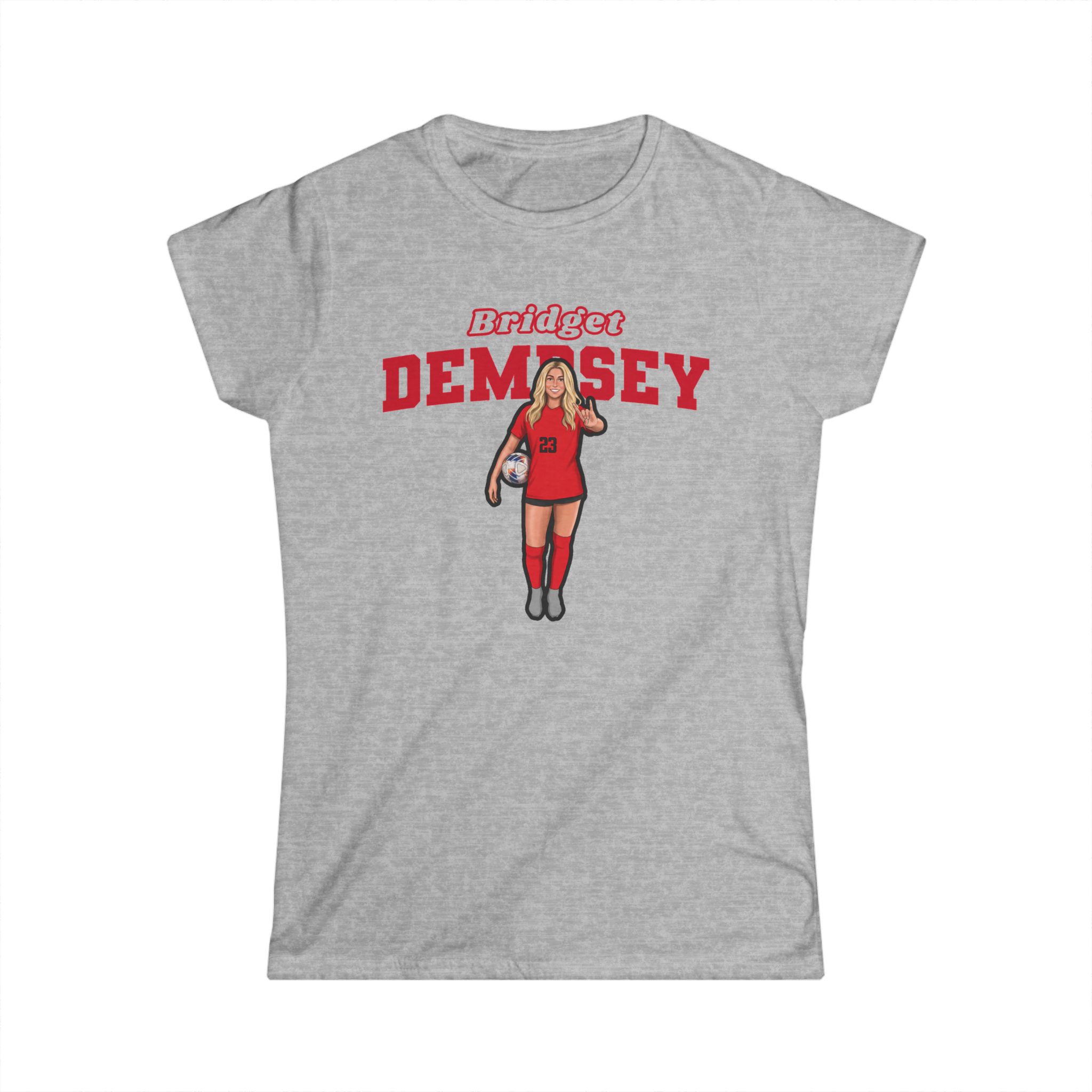 Women's Softstyle Tee — character_name_arch in Grey