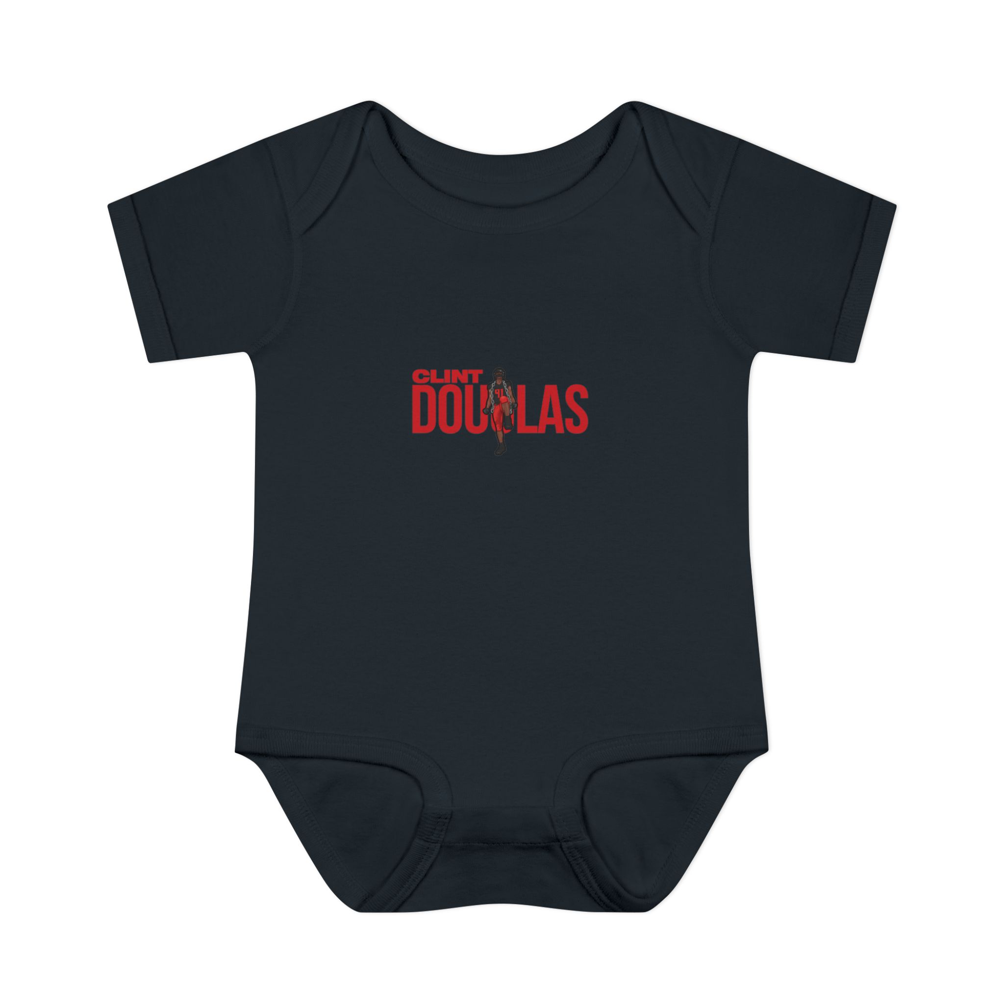 Baby Onesie — character_player_name in Black
