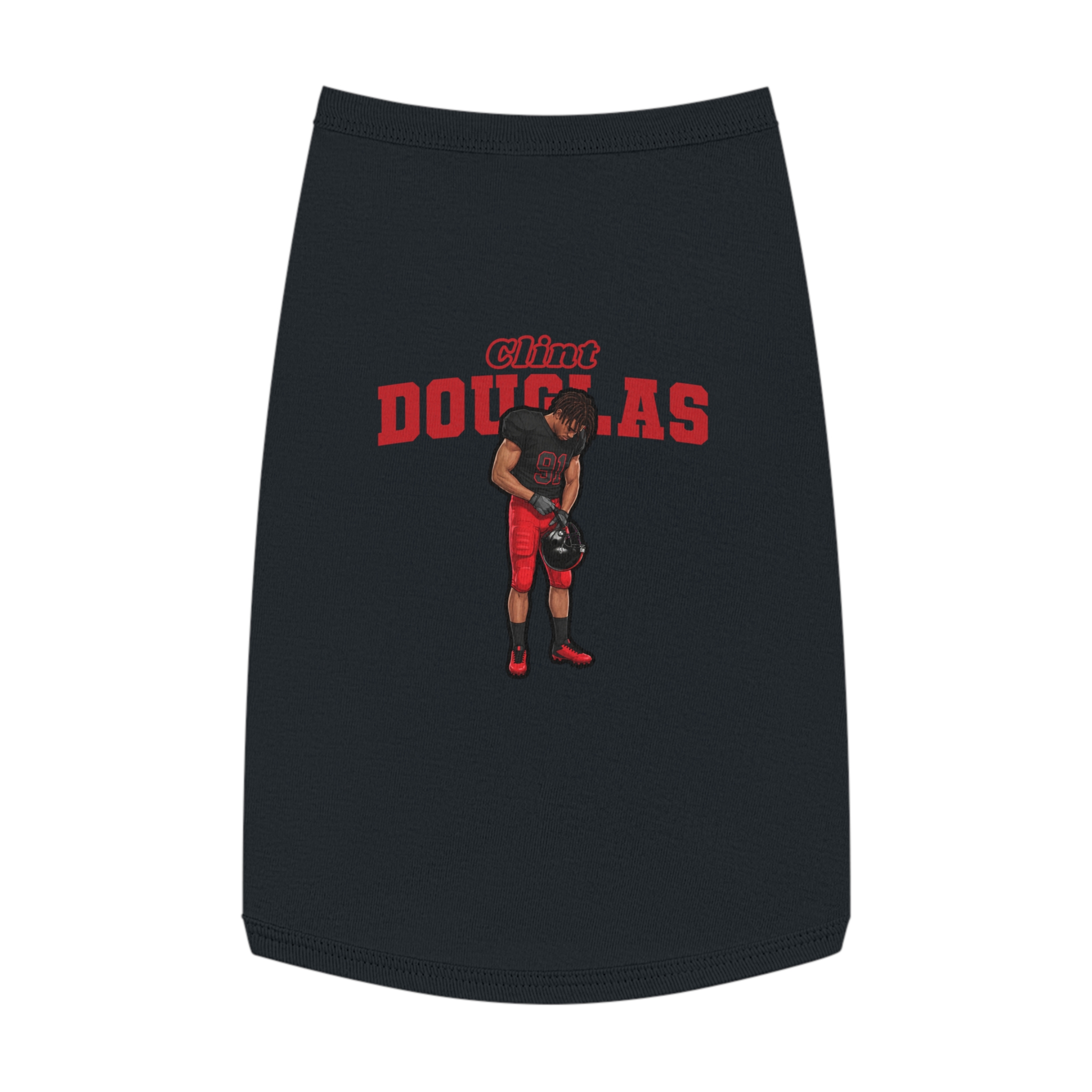 Pet Tank Top — character_name_arch in White