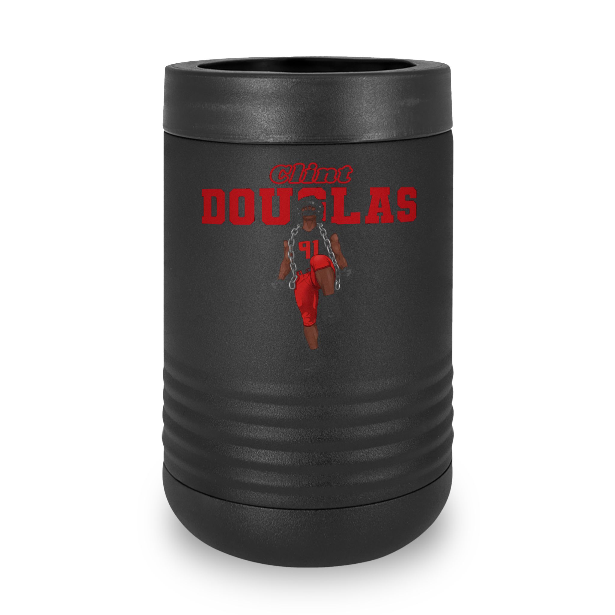Stainless Can Cooler — character_name_arch in Black