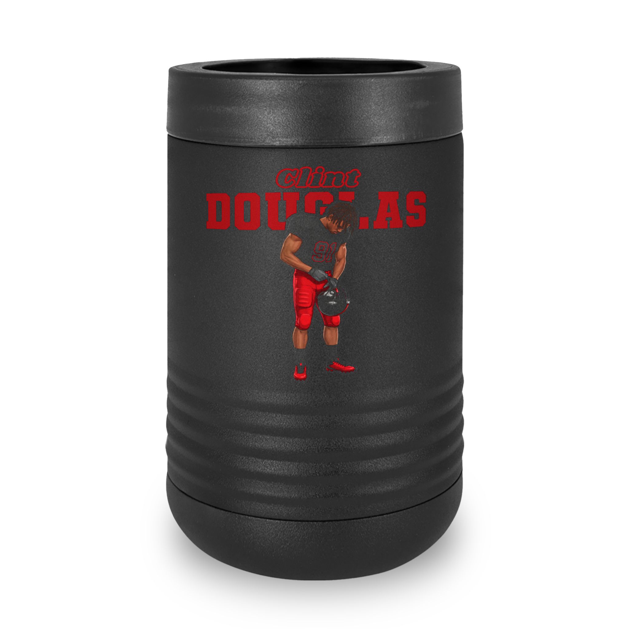 Stainless Can Cooler — character_name_arch in Black