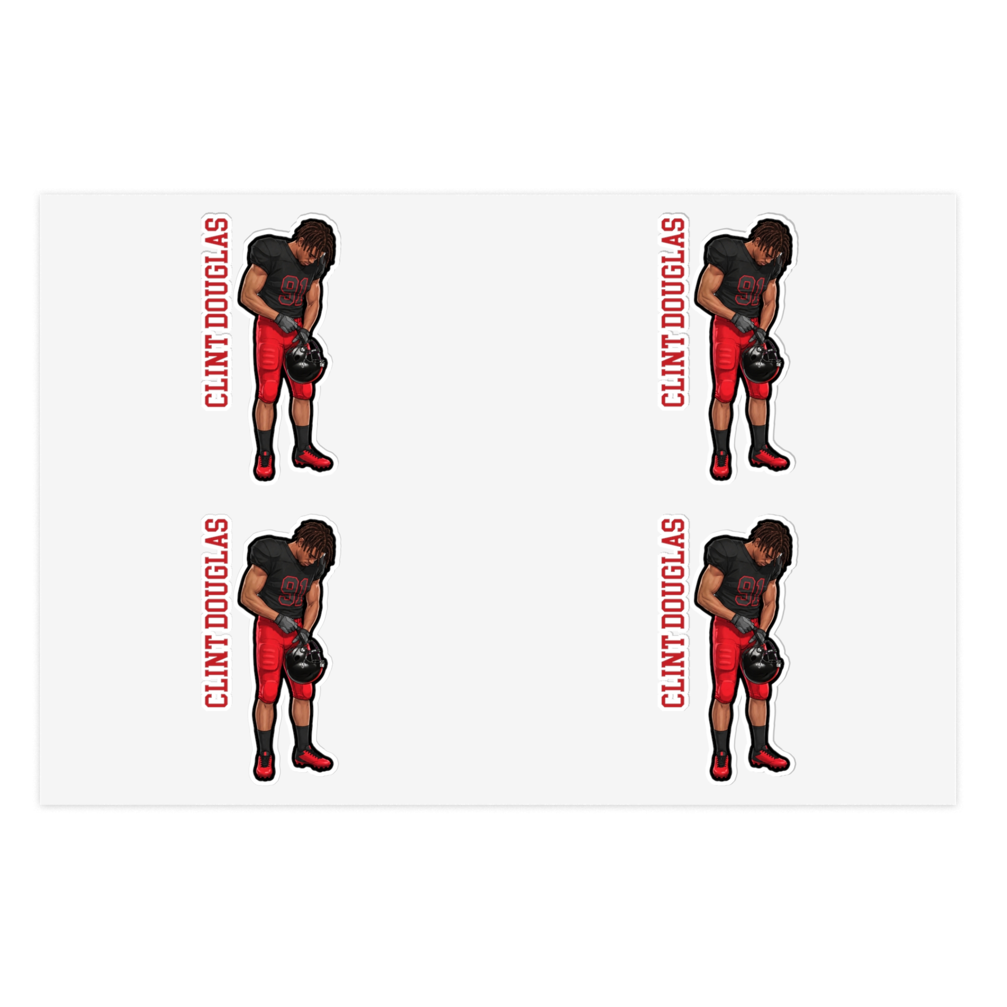 Sticker Sheet — character_name_vertical in Classic