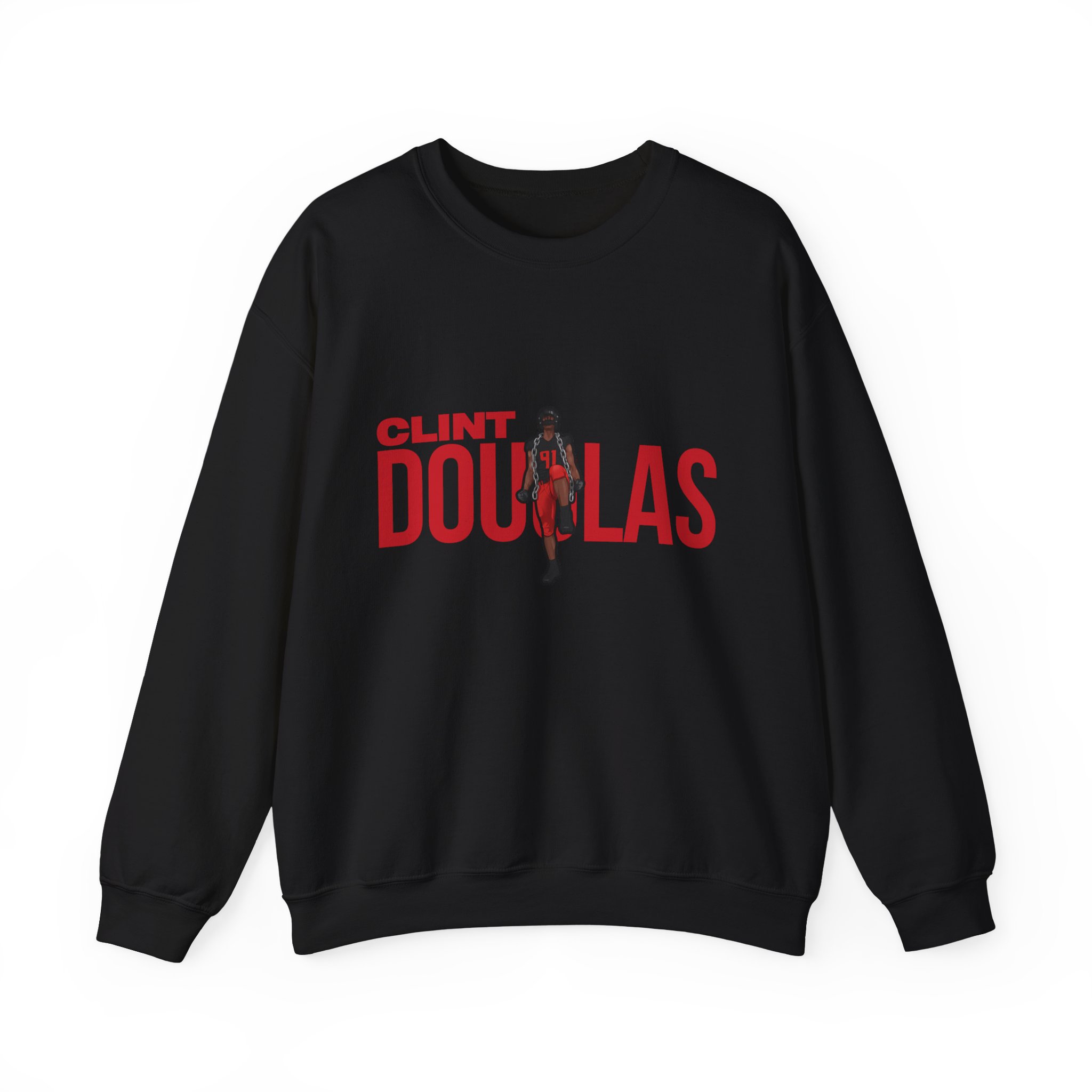 Crewneck Sweatshirt — character_player_name in Black