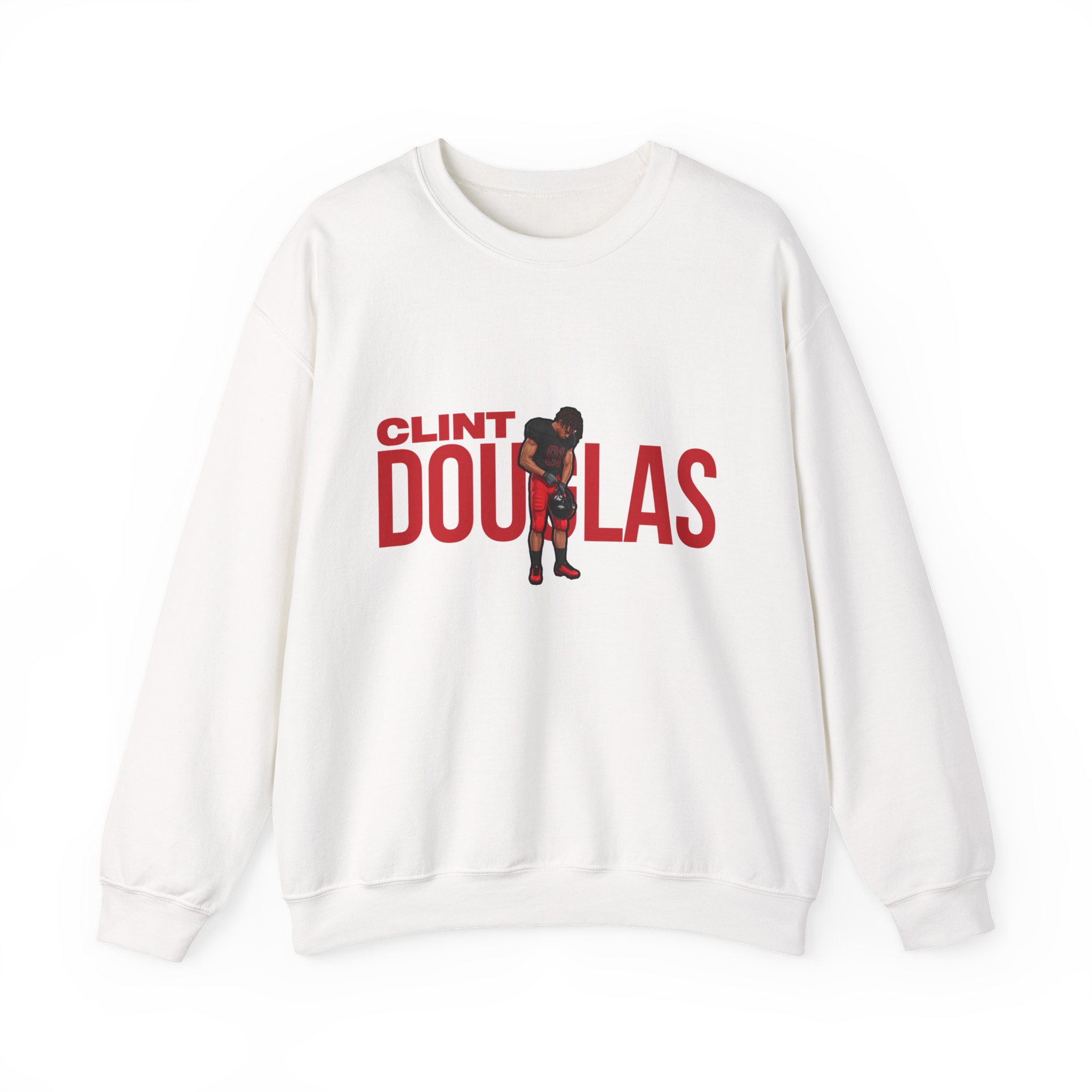Crewneck Sweatshirt — character_player_name in White