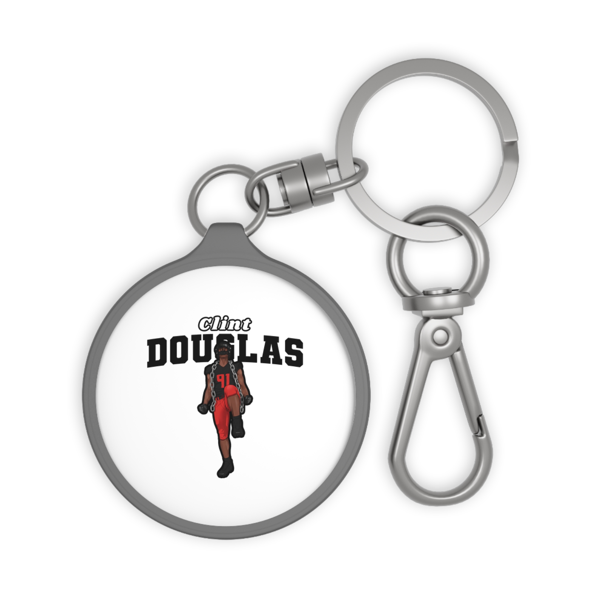 Keychain — character_name_arch in Grey