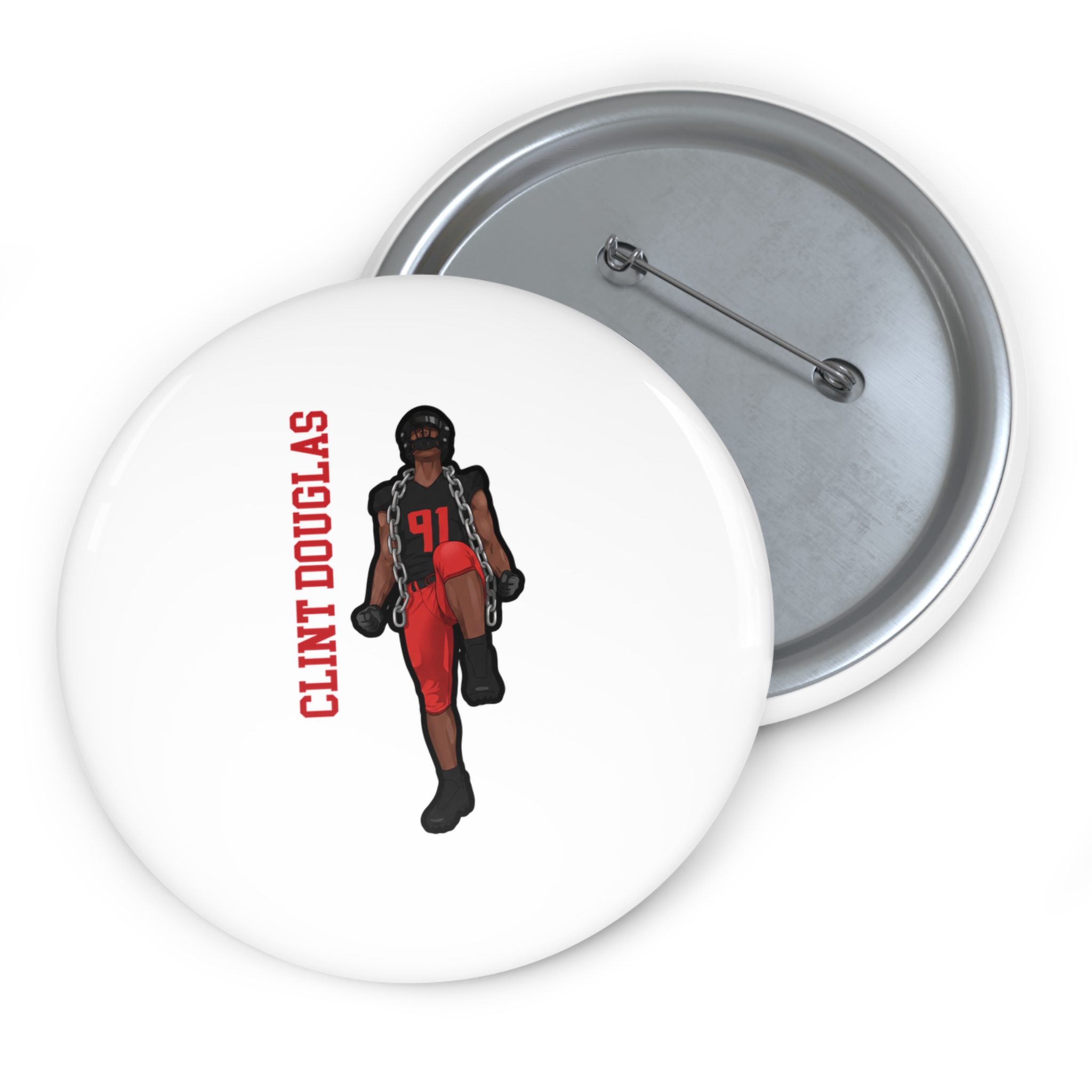 Game Day Pin — character_name_vertical in Classic