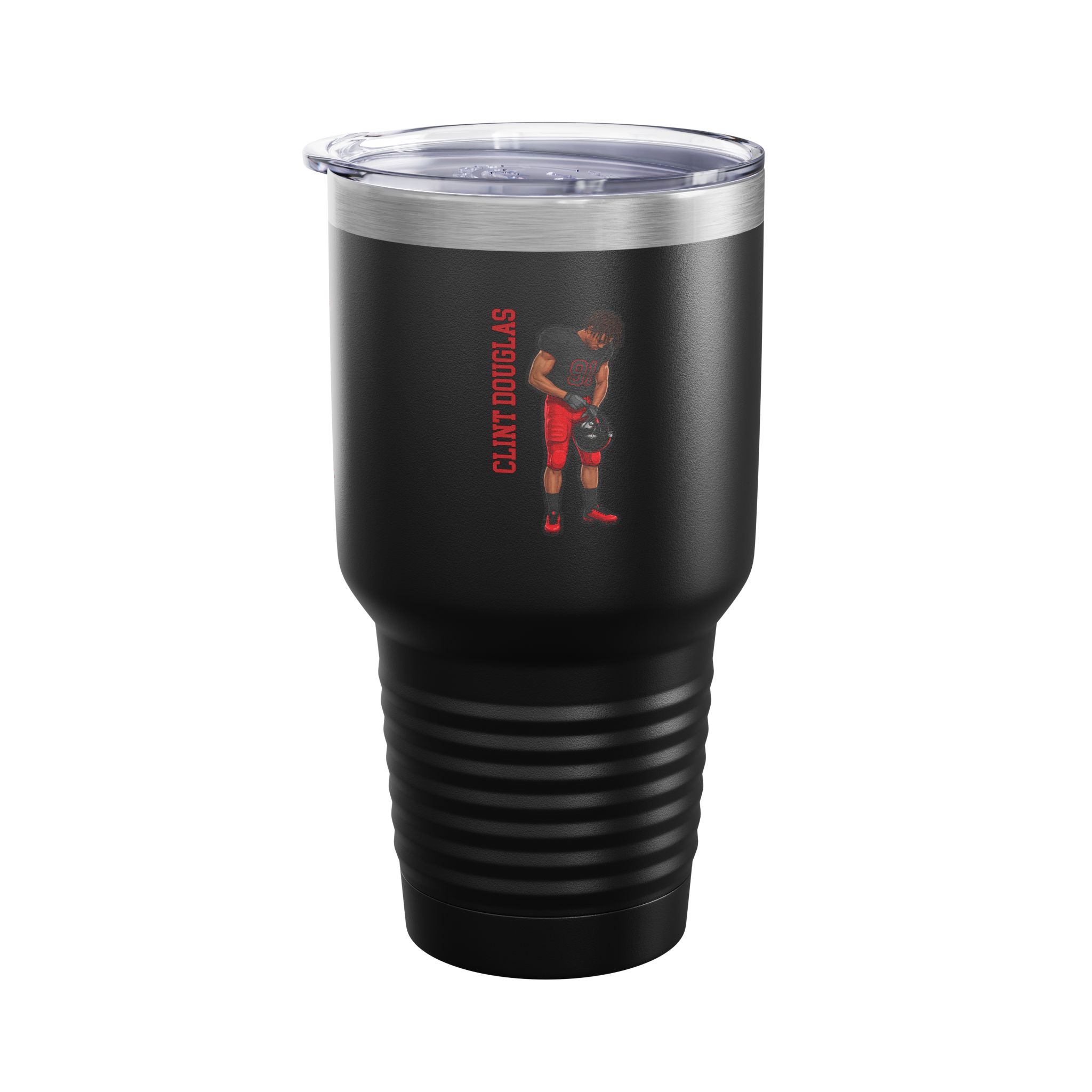 30oz Tumbler — character_name_vertical in Black