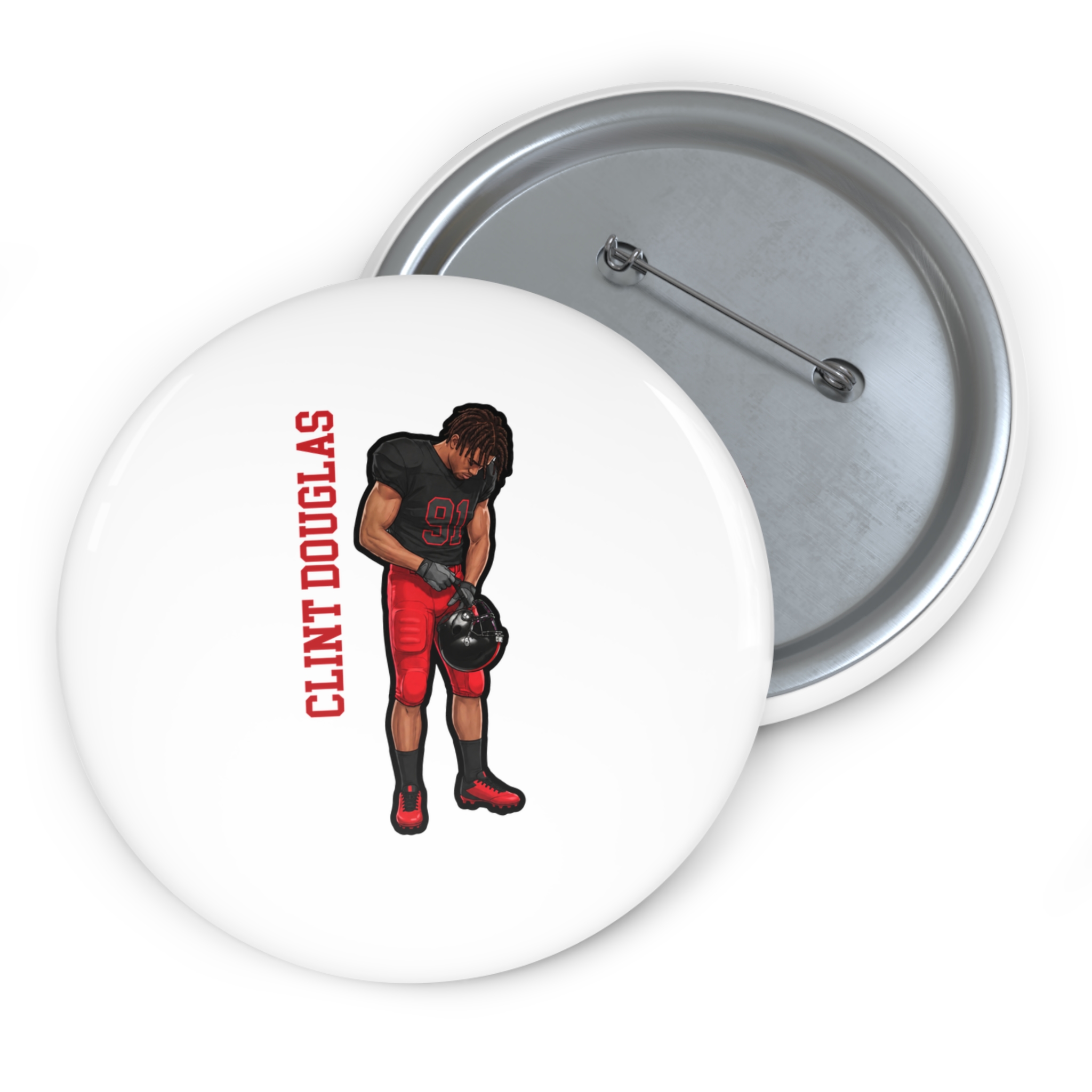 Game Day Pin — character_name_vertical in Classic