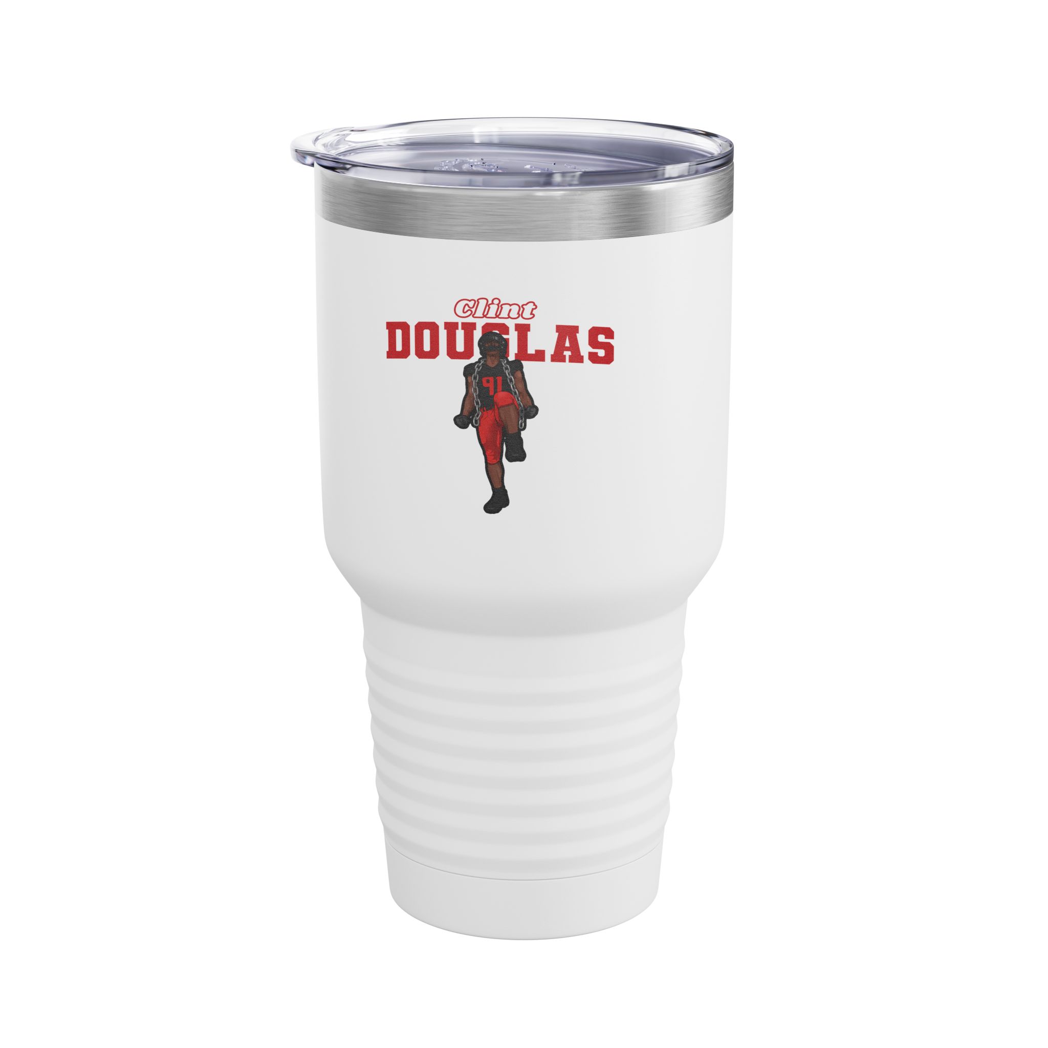 30oz Tumbler — character_name_arch in White