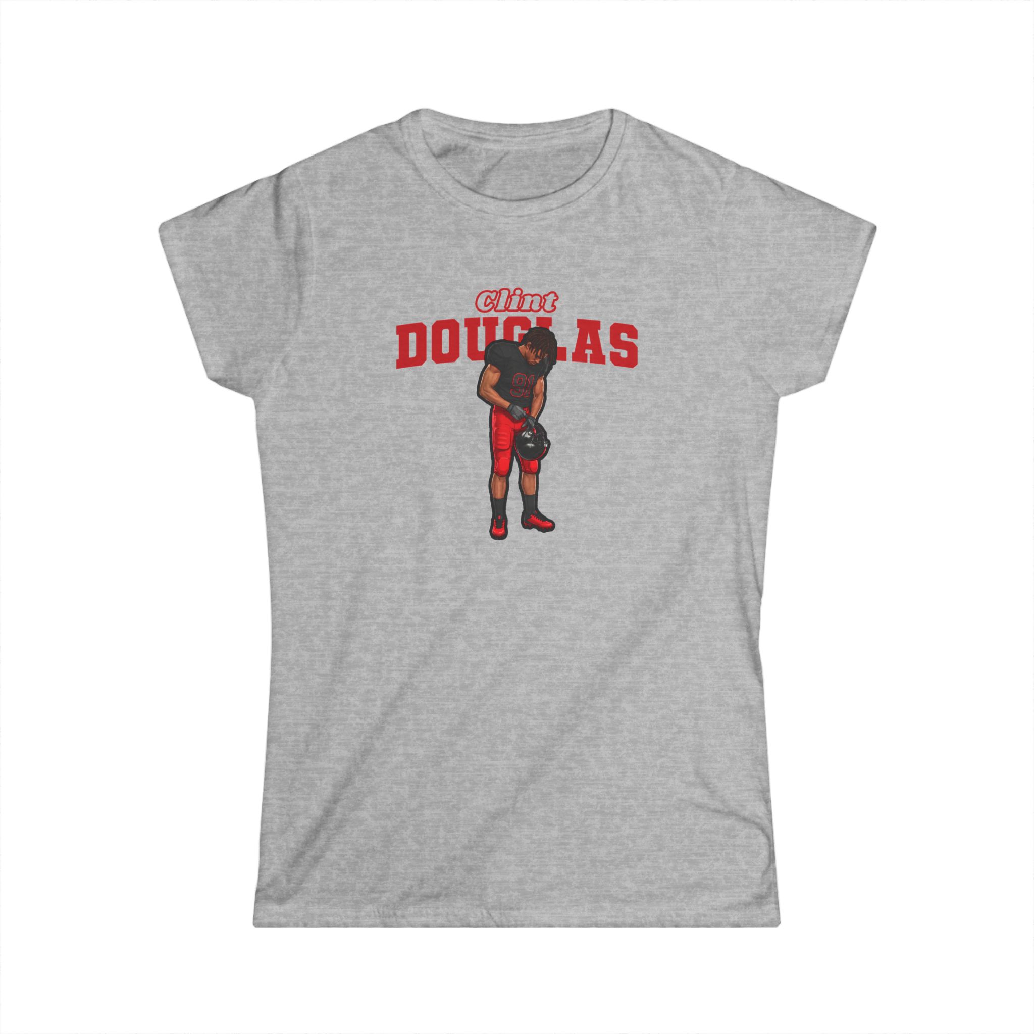 Women's Softstyle Tee — character_name_arch in Grey