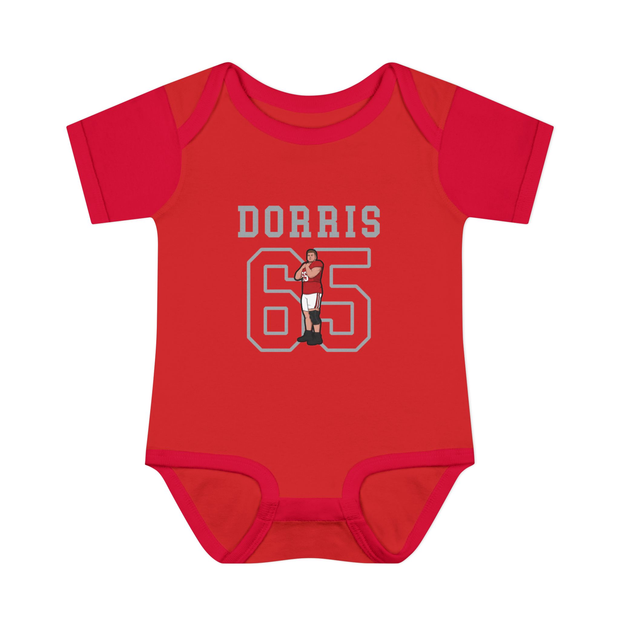 Baby Onesie — character_shirsey in Red