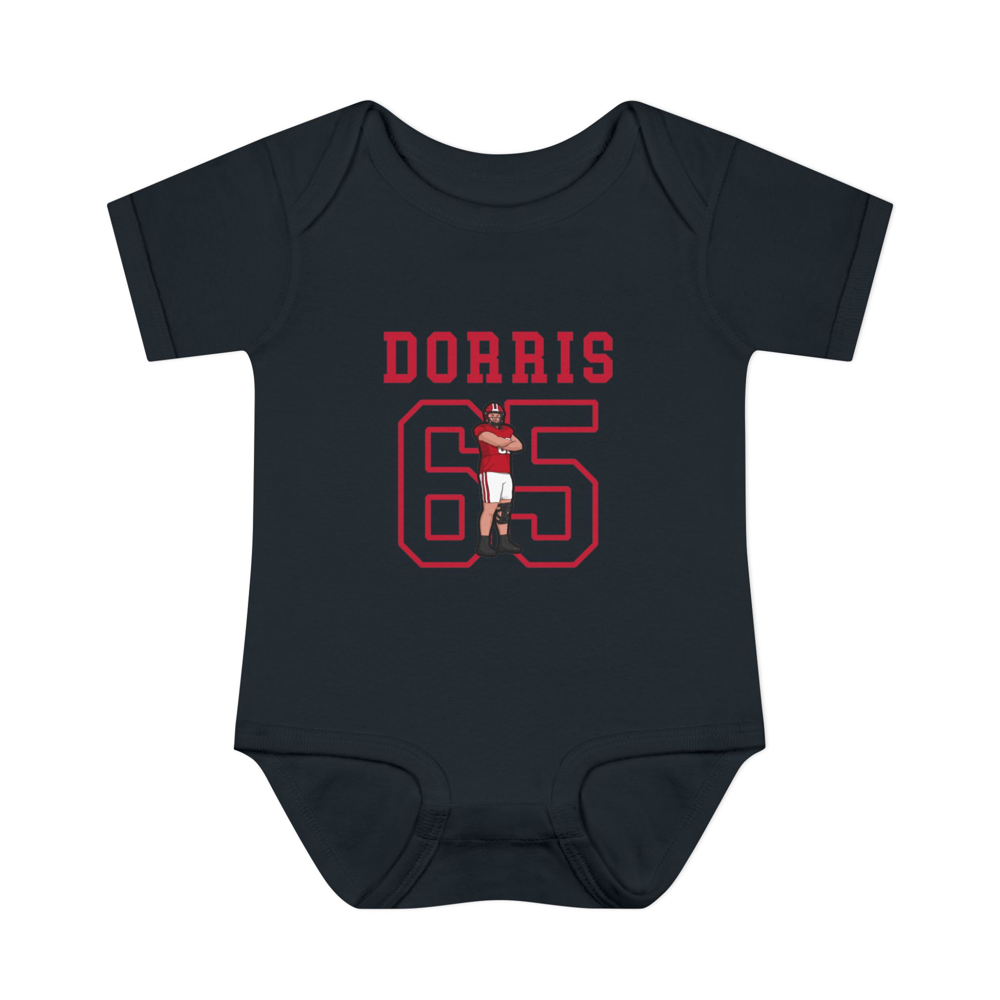 Baby Onesie — character_shirsey in Black