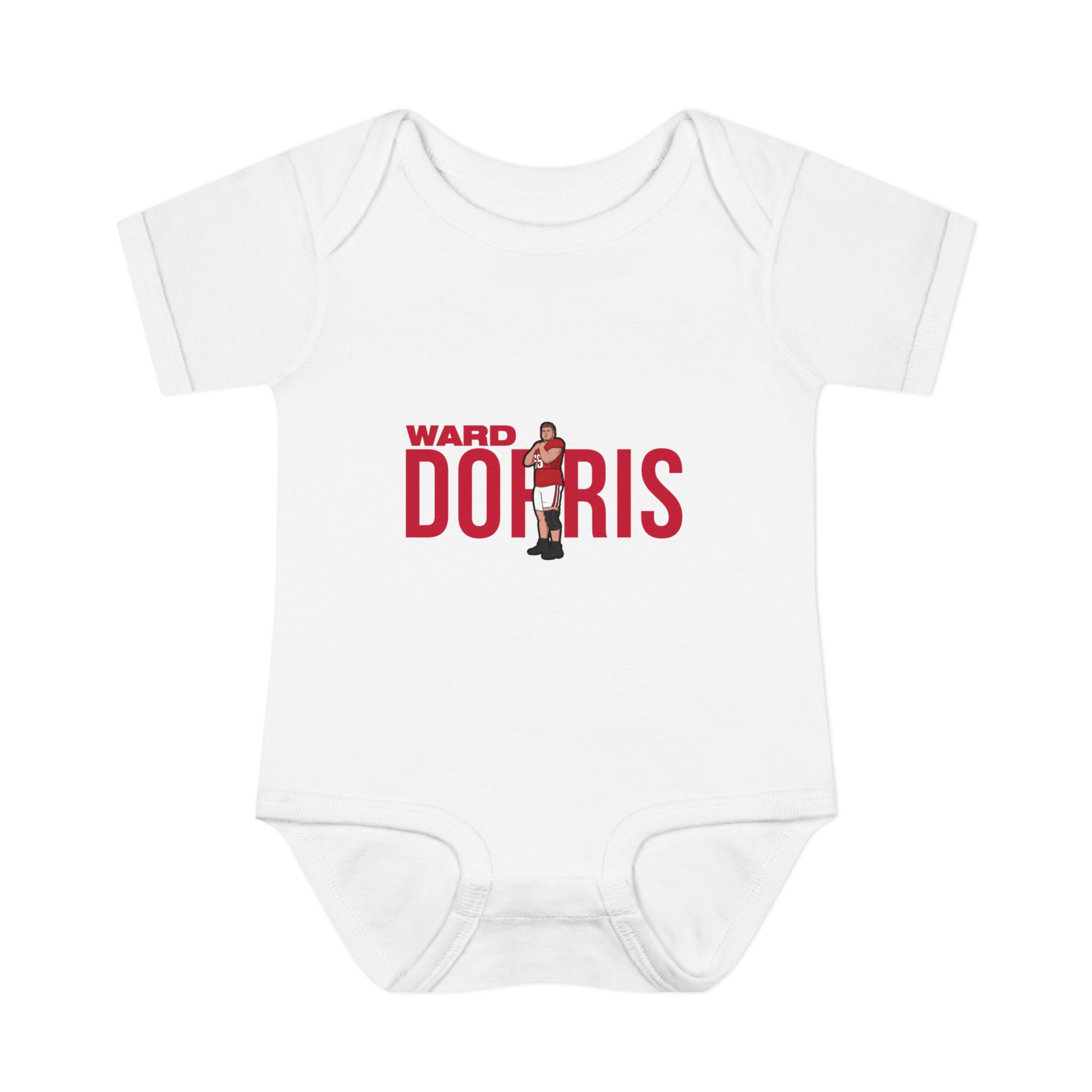 Baby Onesie — character_player_name in White