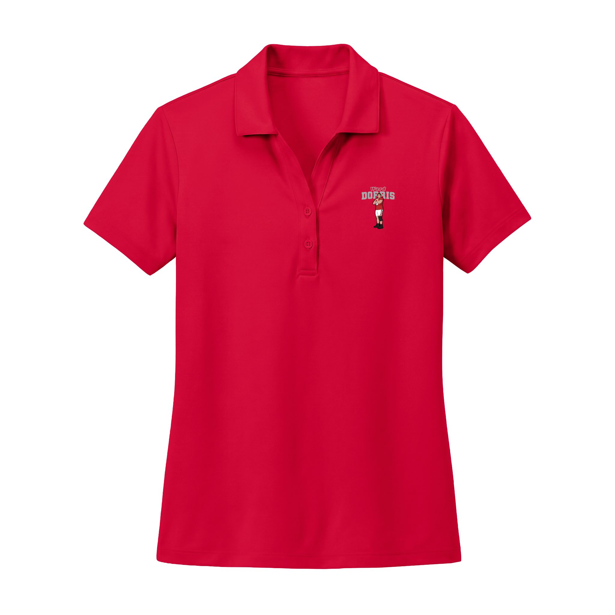 Women's Polo — character_name_arch in Red