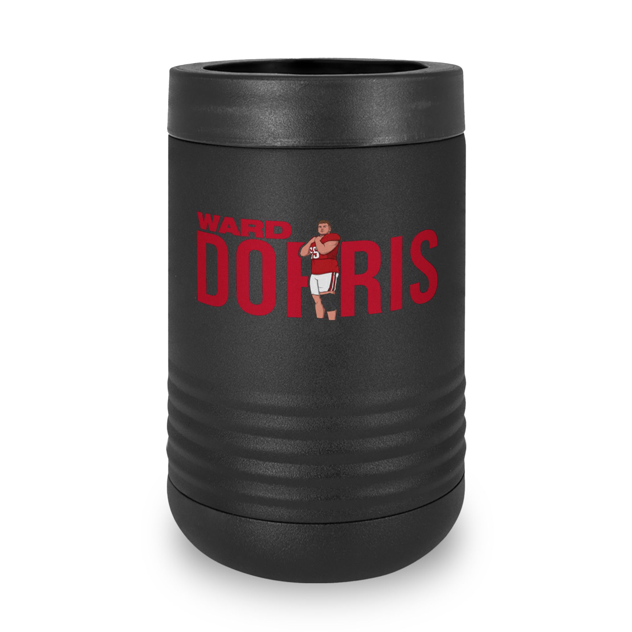 Stainless Can Cooler — character_player_name in Black