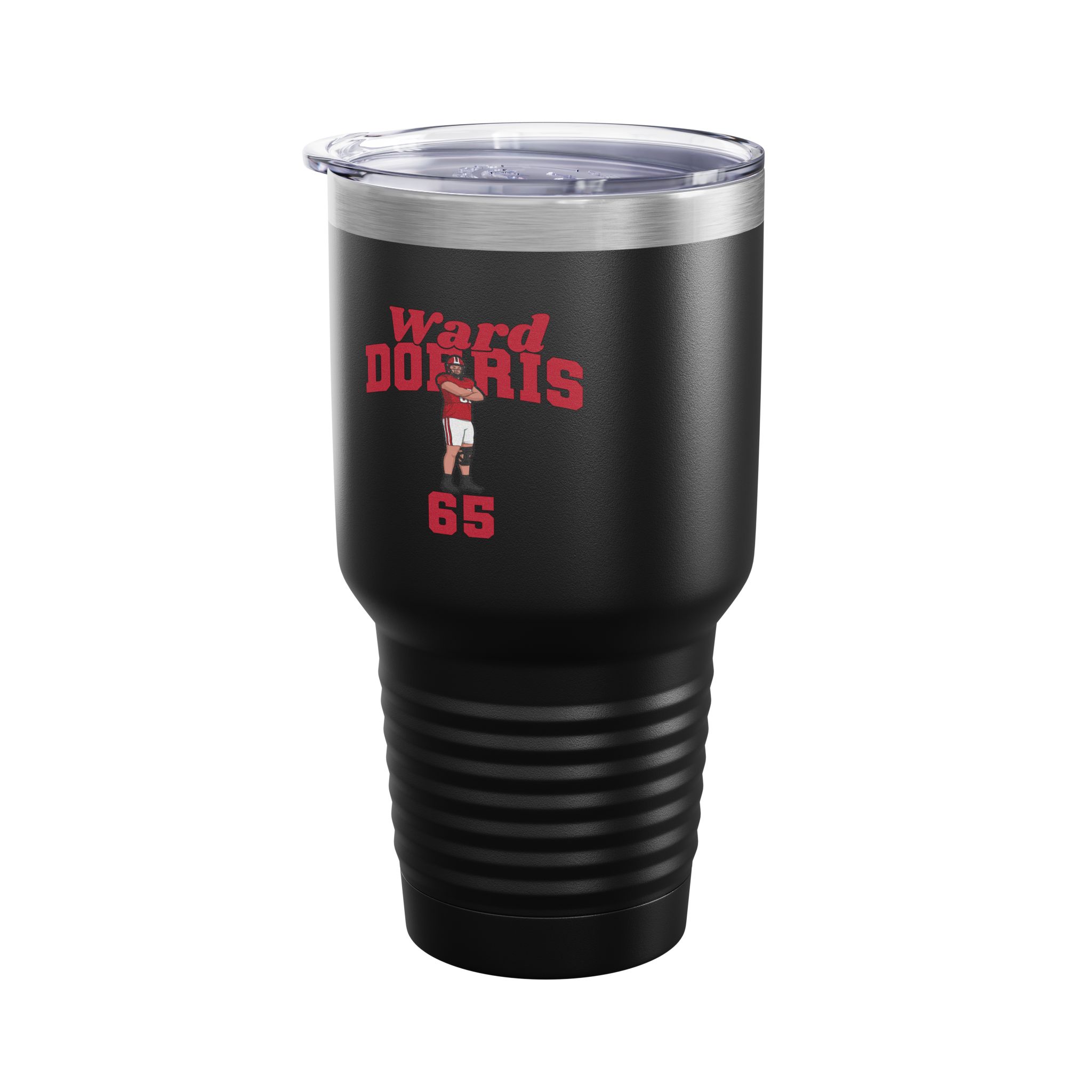 30oz Tumbler — character_signature_arch in Black