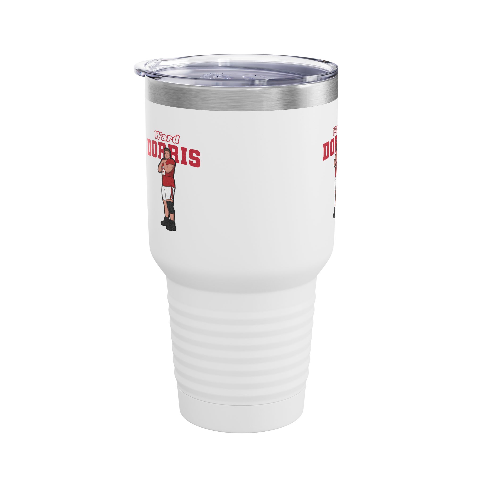 30oz Tumbler — character_name_arch in White