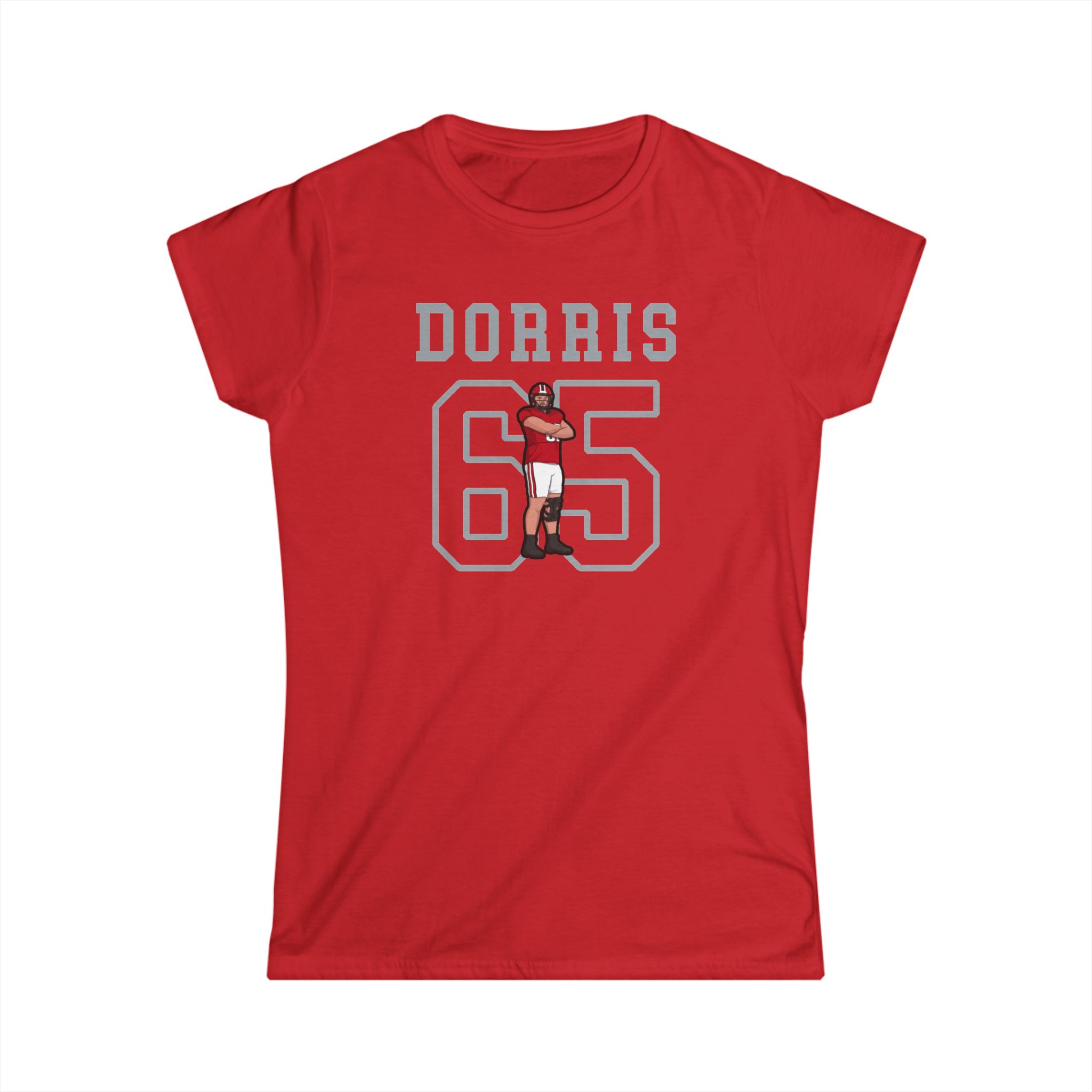 Women's Softstyle Tee — character_shirsey in Red