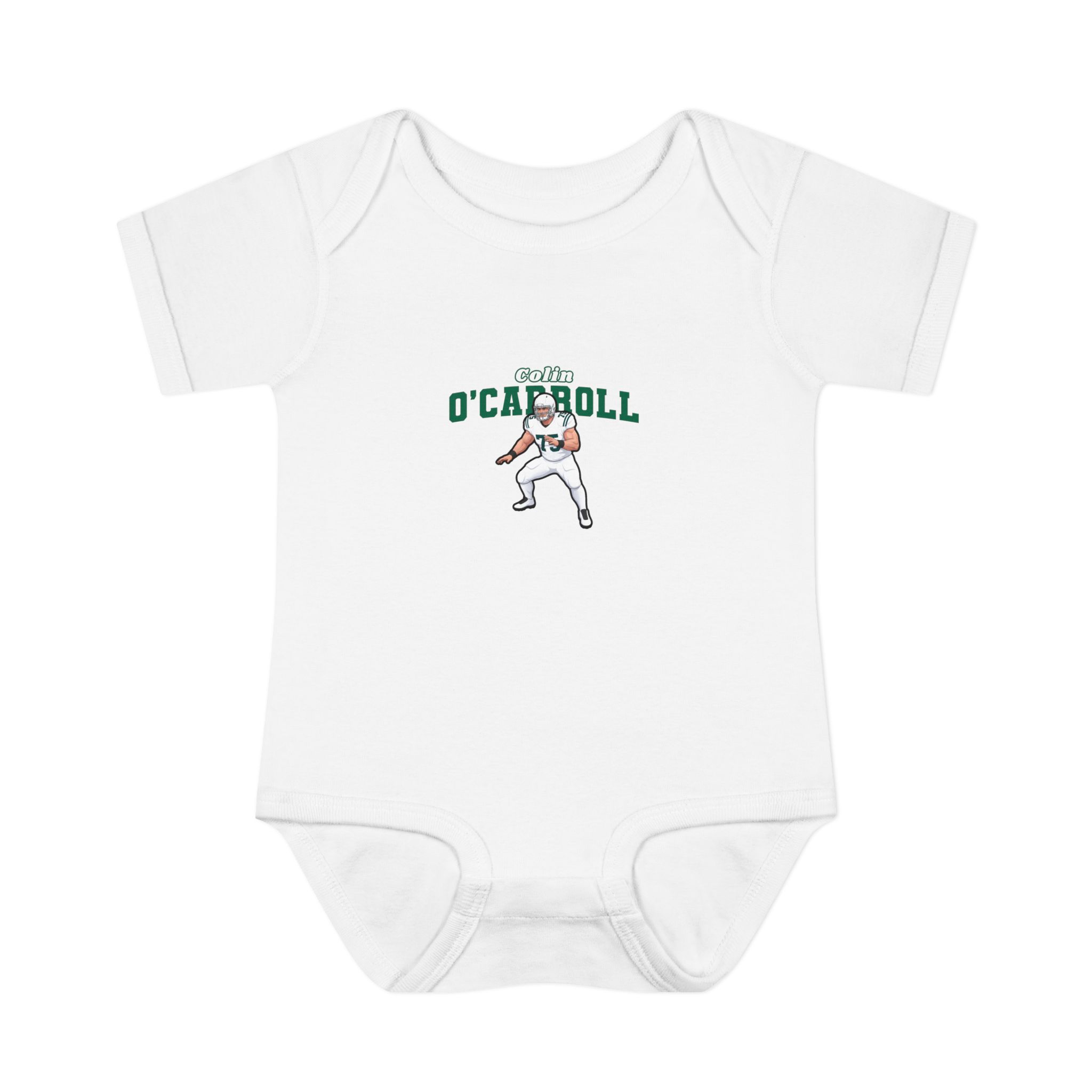 Baby Onesie — character_name_arch in White