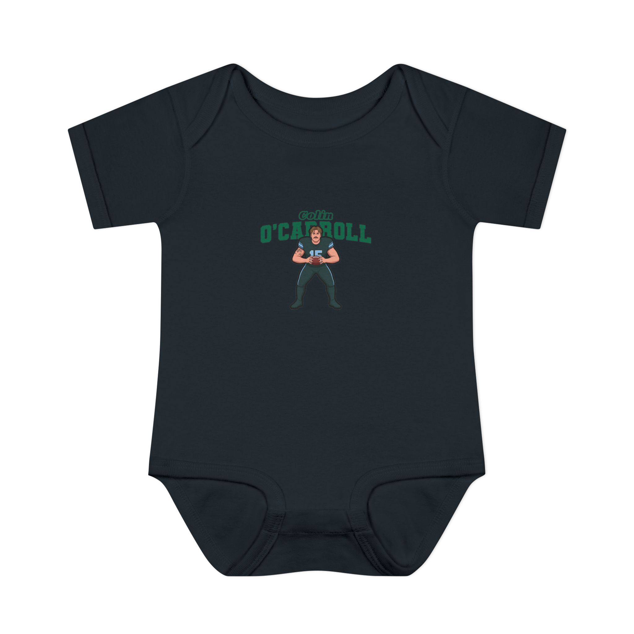 Baby Onesie — character_name_arch in Black