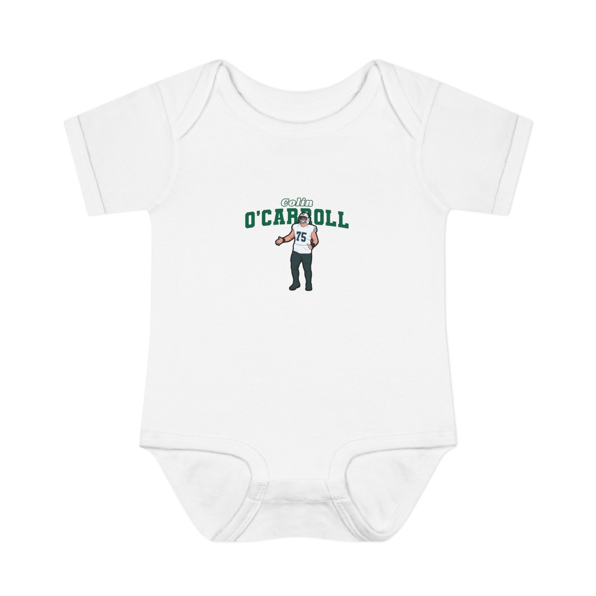 Baby Onesie — character_name_arch in White