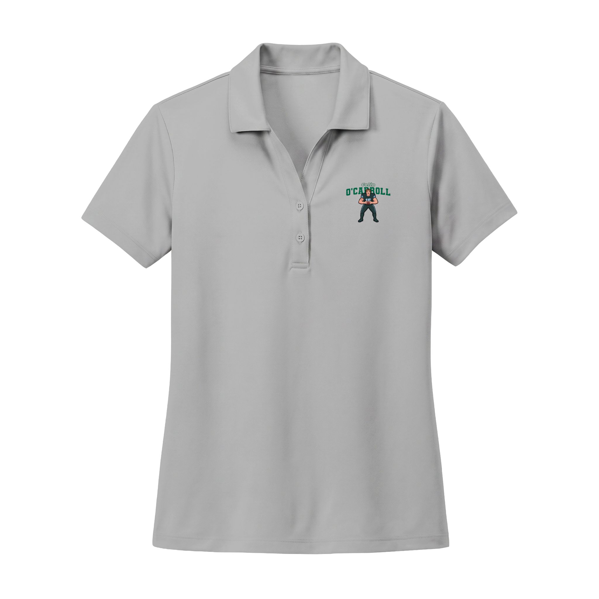 Women's Polo — character_name_arch in Silver