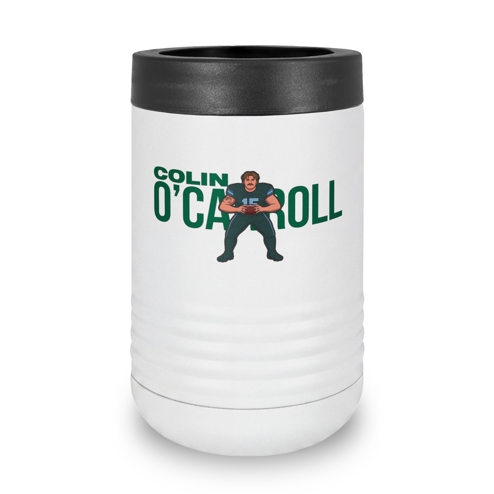 Stainless Can Cooler — character_player_name in White