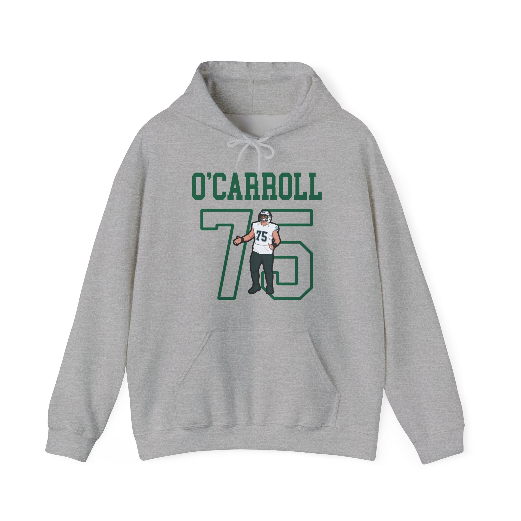Hoodie — character_shirsey in Grey