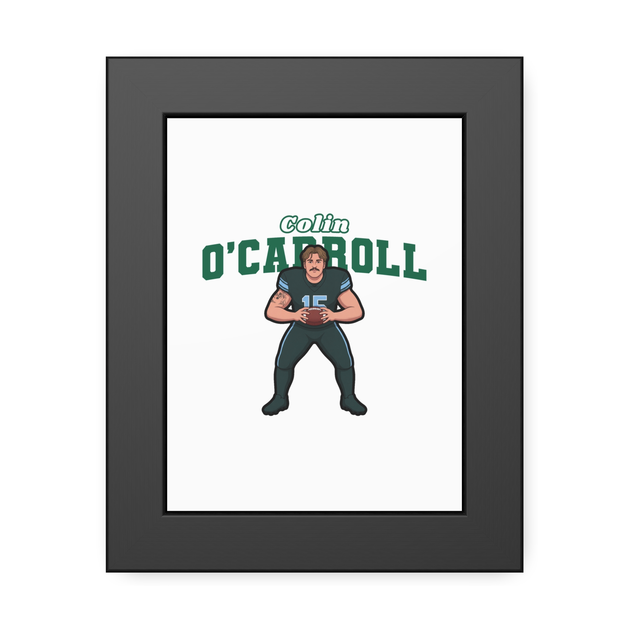 Framed Poster — character_name_arch in Black
