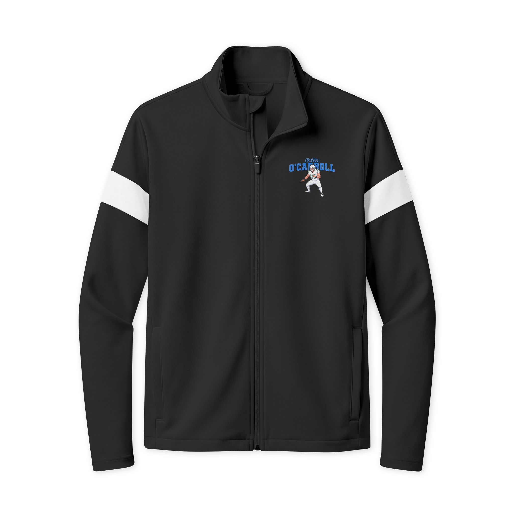 Travel Full-Zip Jacket — character_name_arch in Black/ White