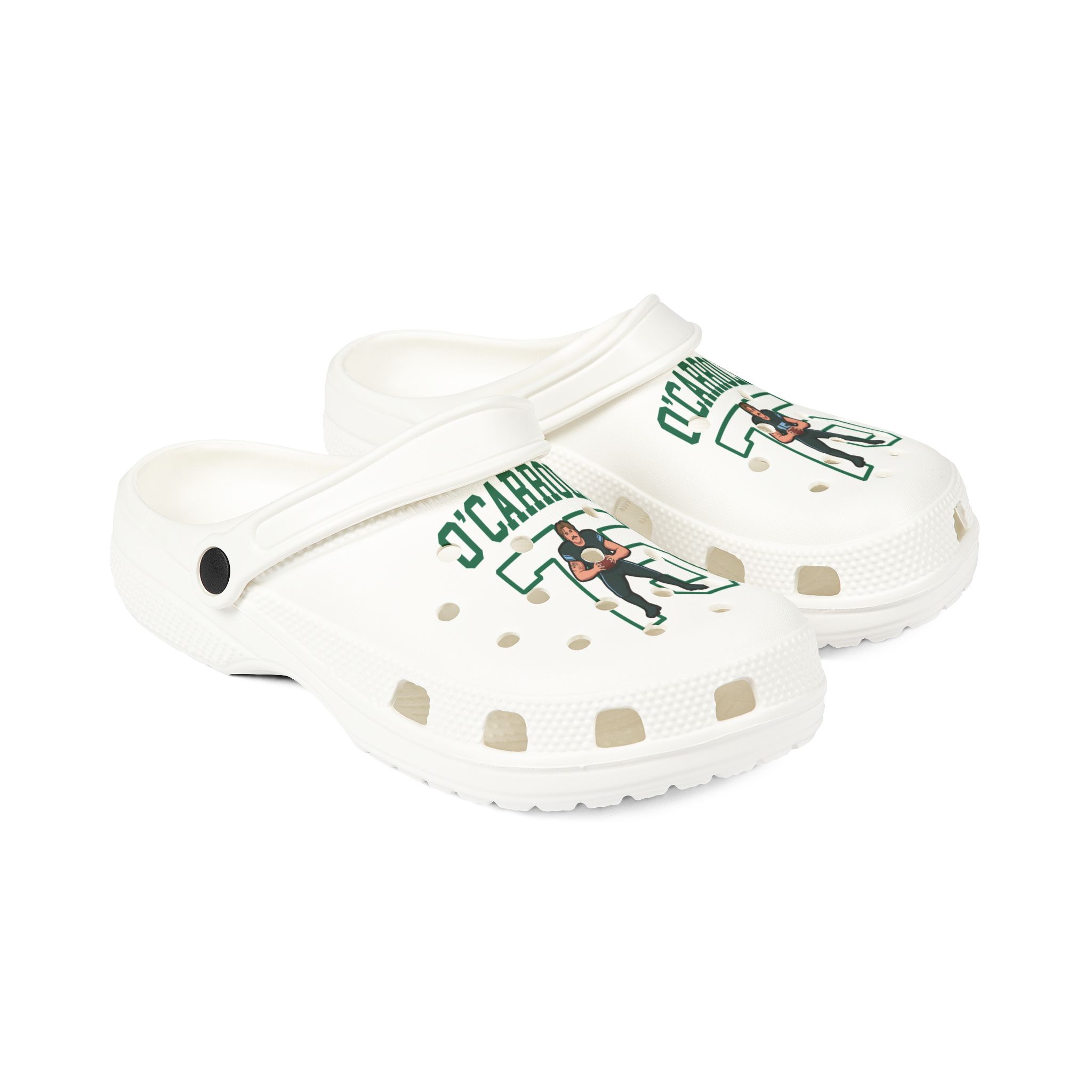 Rubber Clogs — character_shirsey in White