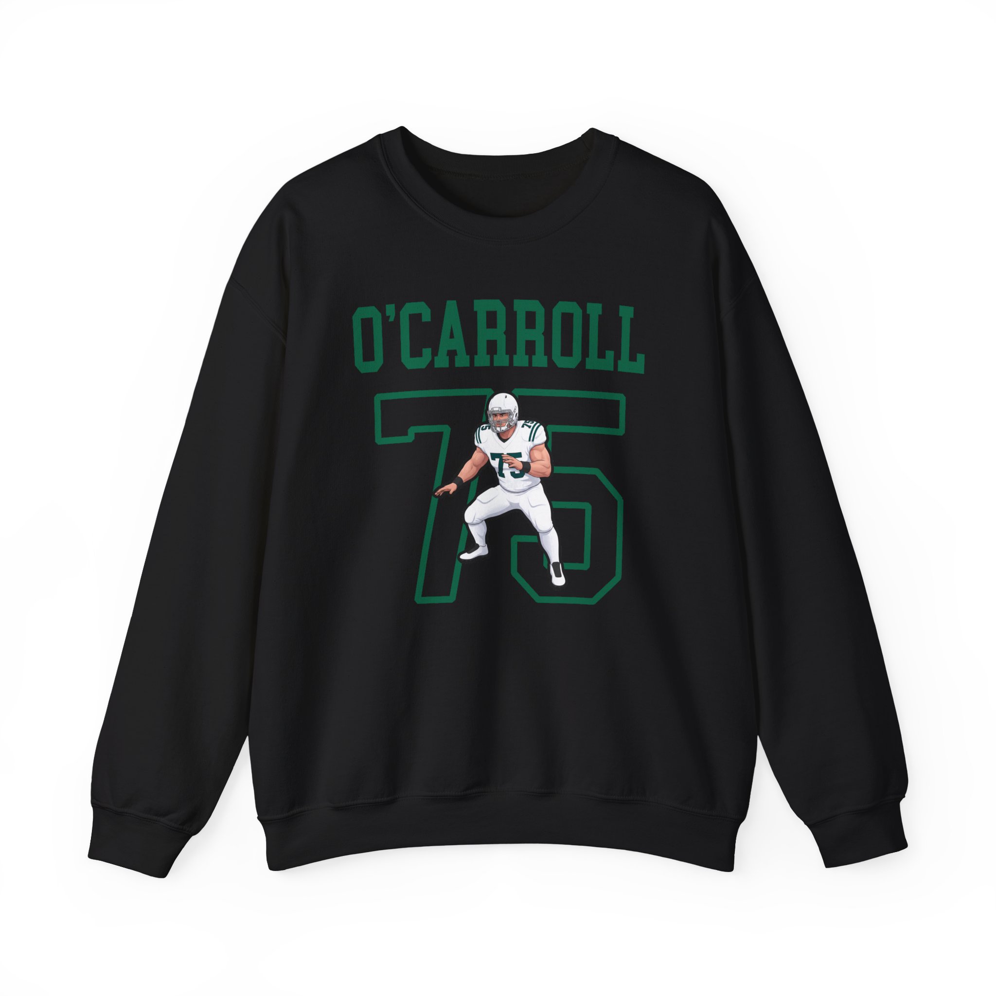 Crewneck Sweatshirt — character_shirsey in Black