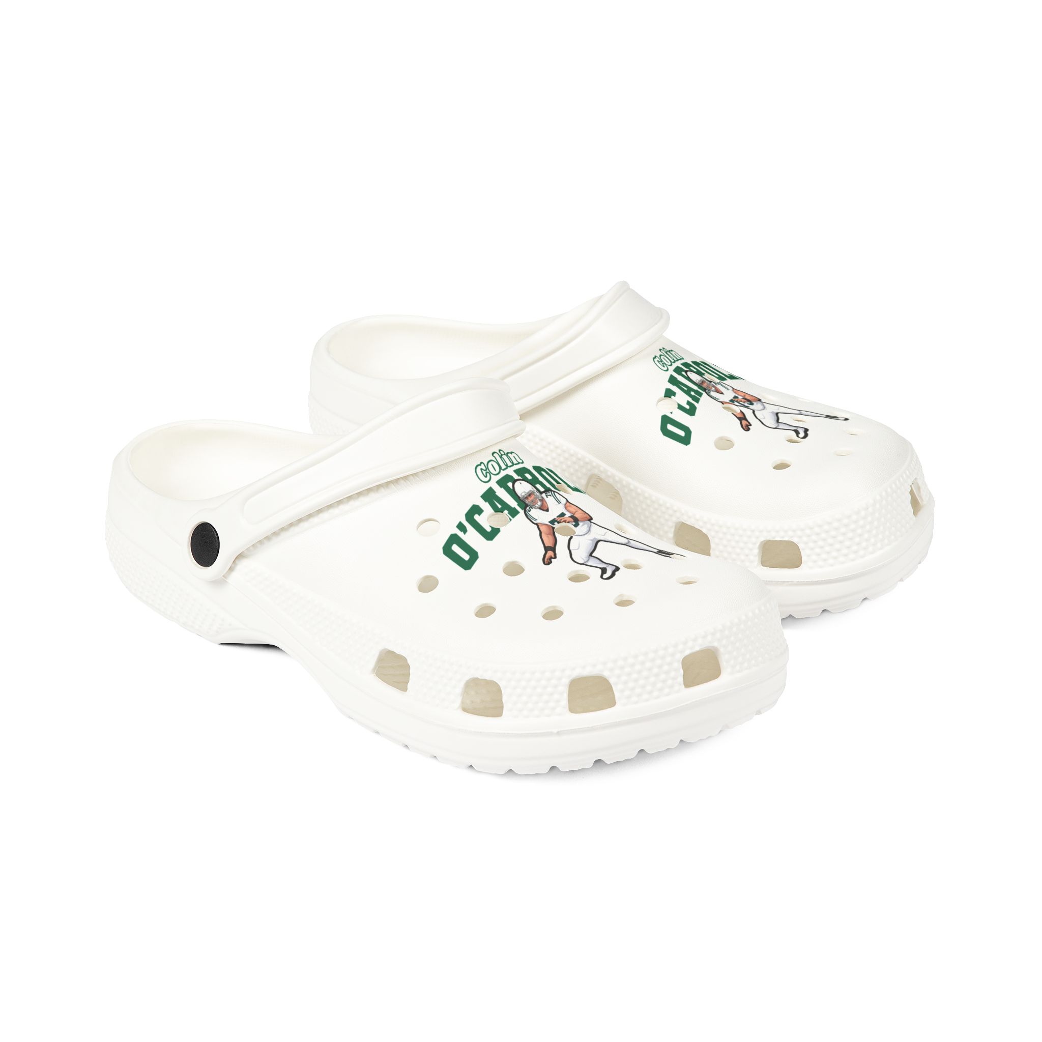 Rubber Clogs — character_name_arch in White