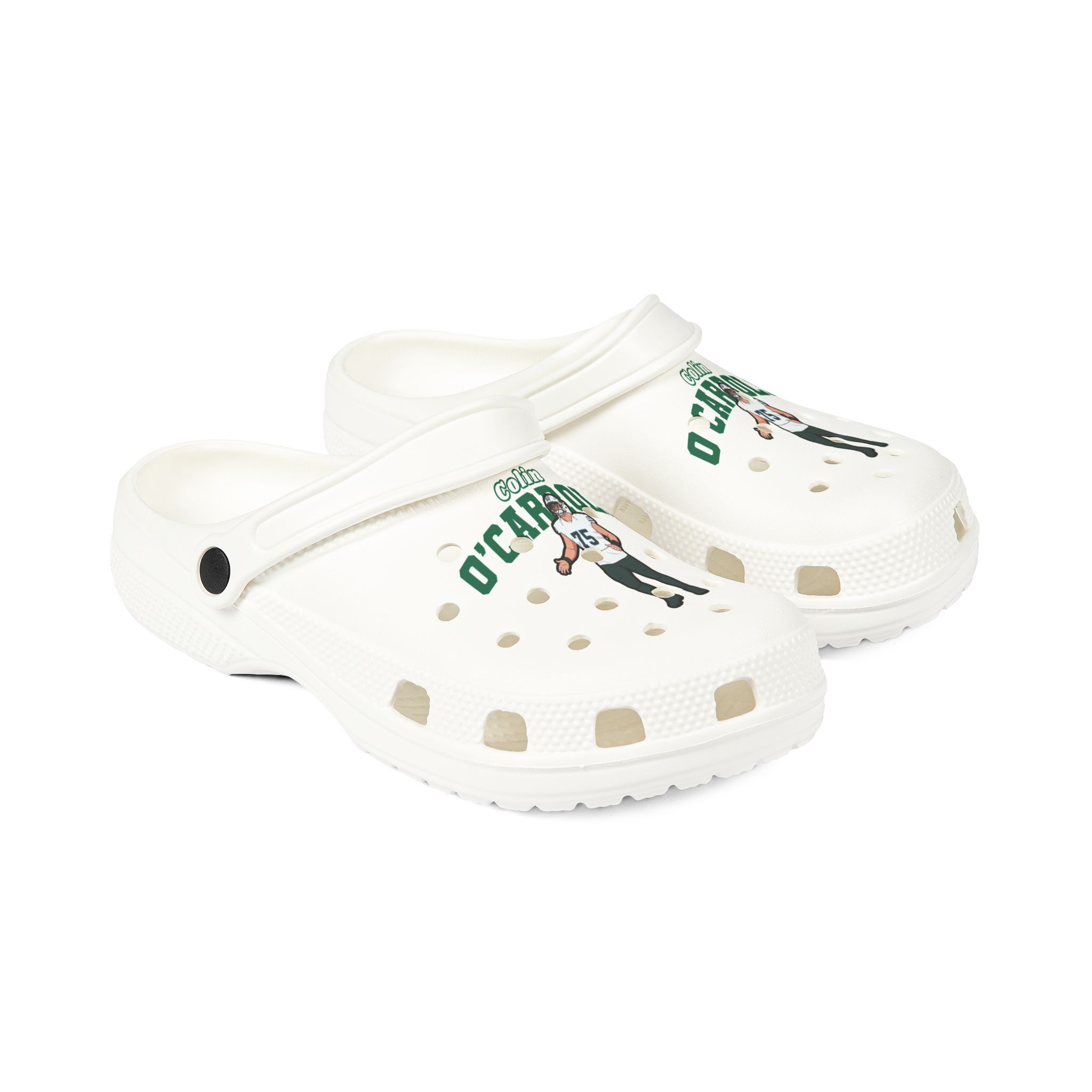 Rubber Clogs — character_name_arch in White