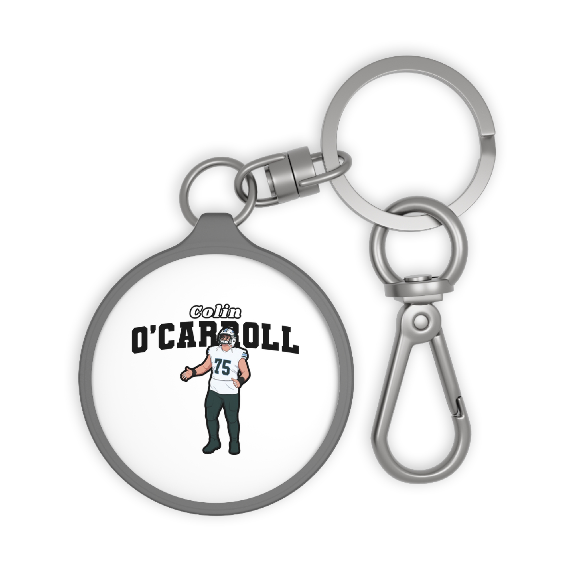 Keychain — character_name_arch in Grey