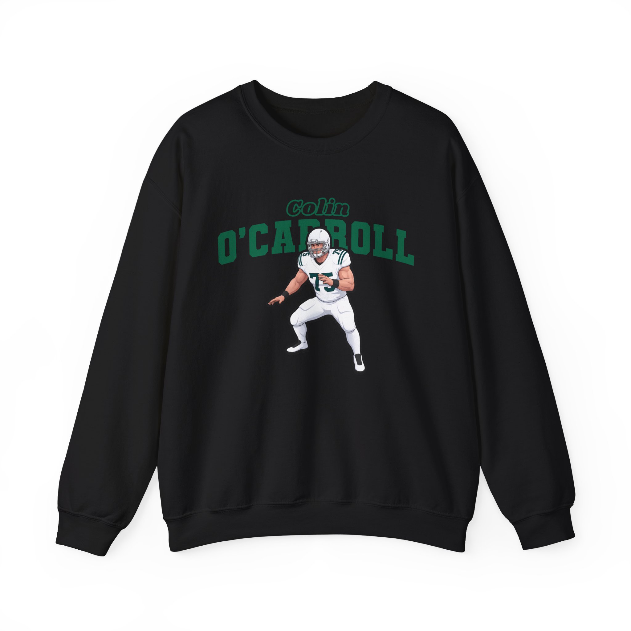 Crewneck Sweatshirt — character_name_arch in Black