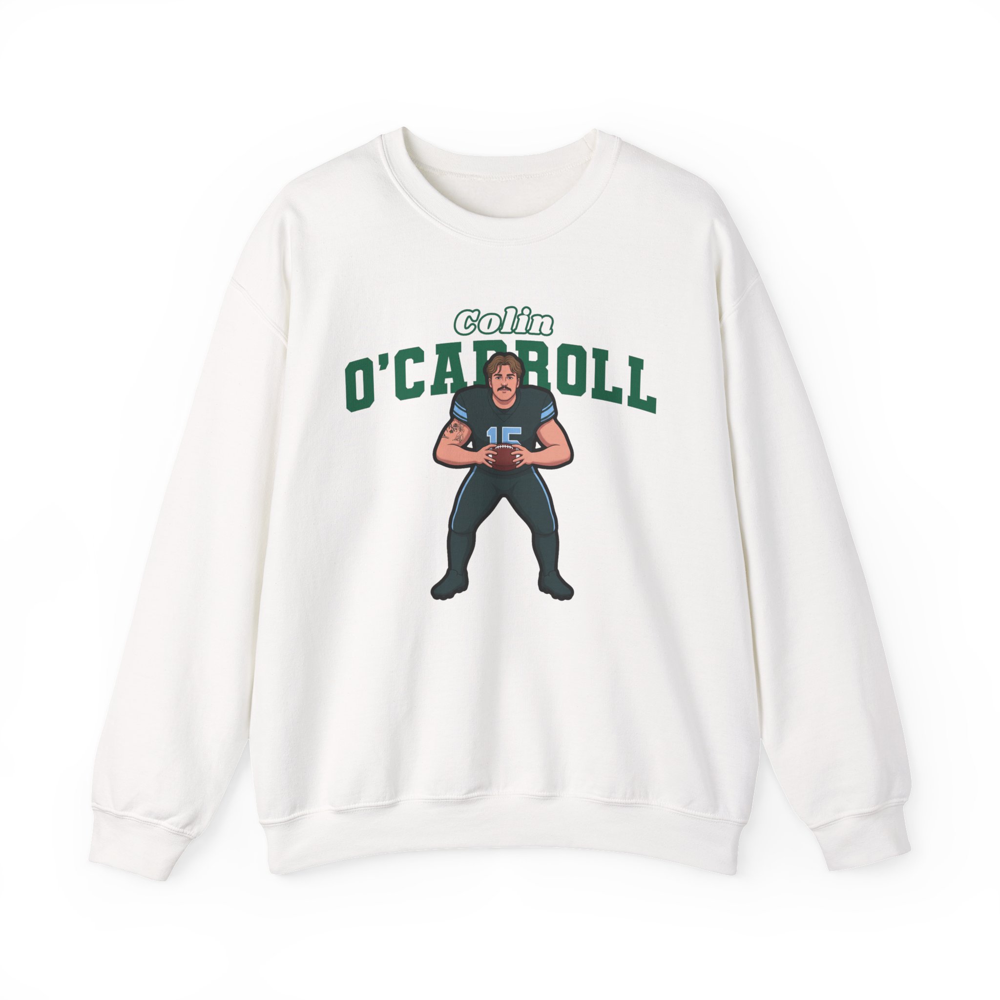 Crewneck Sweatshirt — character_name_arch in White