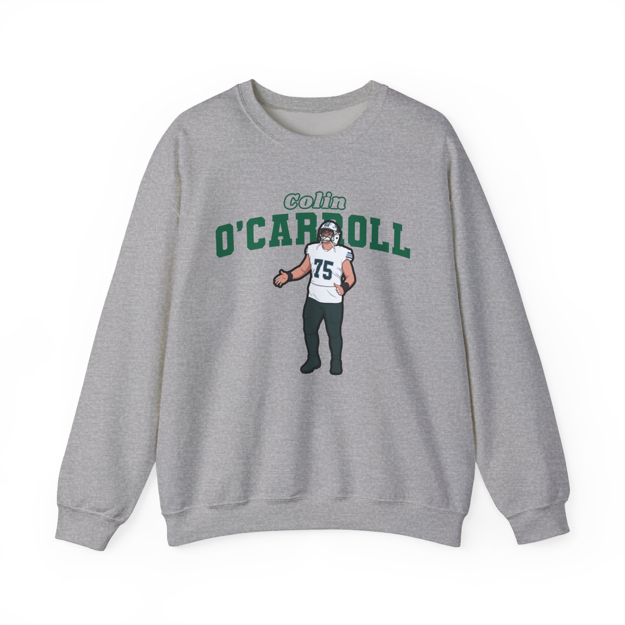 Crewneck Sweatshirt — character_name_arch in Grey
