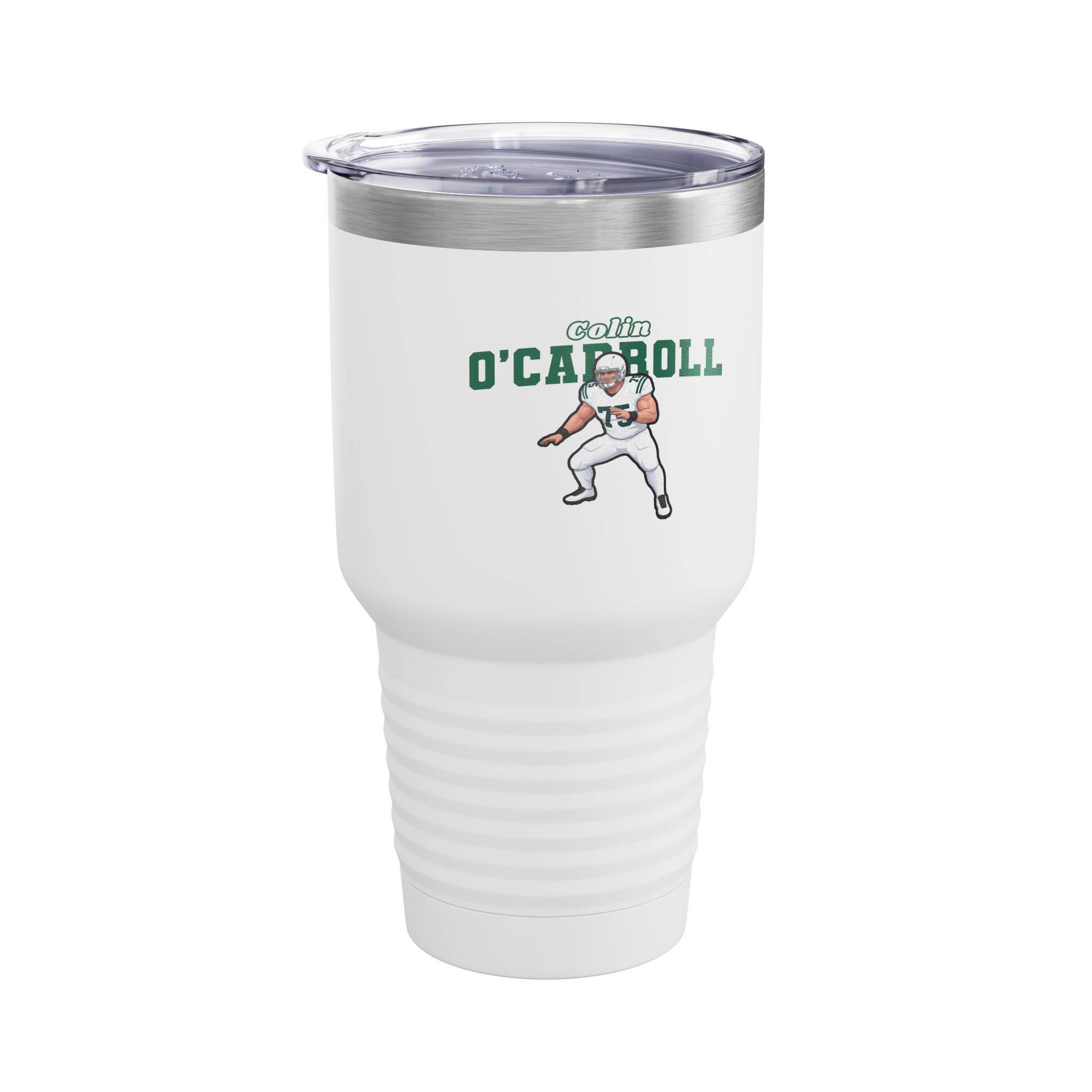 30oz Tumbler — character_name_arch in White