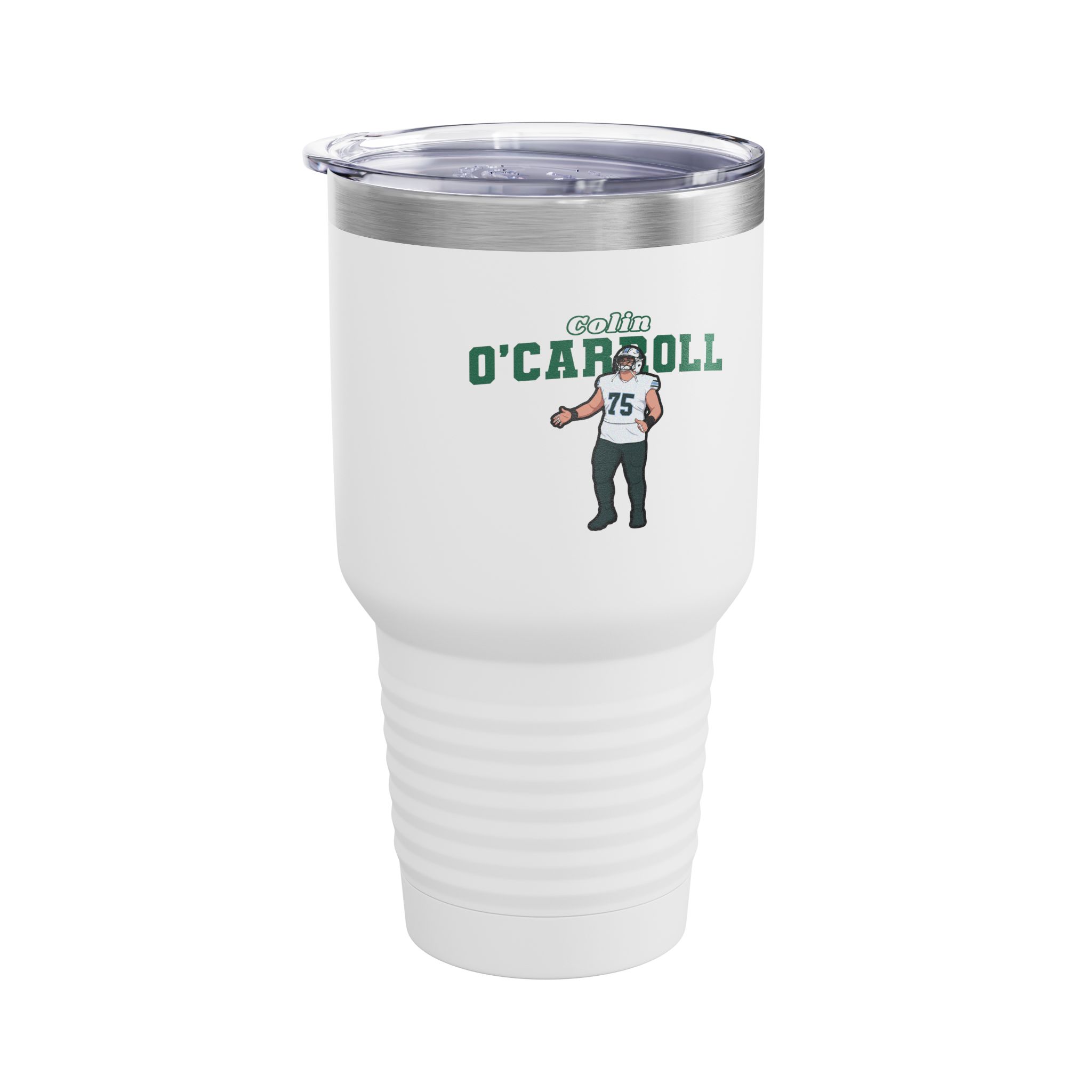 30oz Tumbler — character_name_arch in White