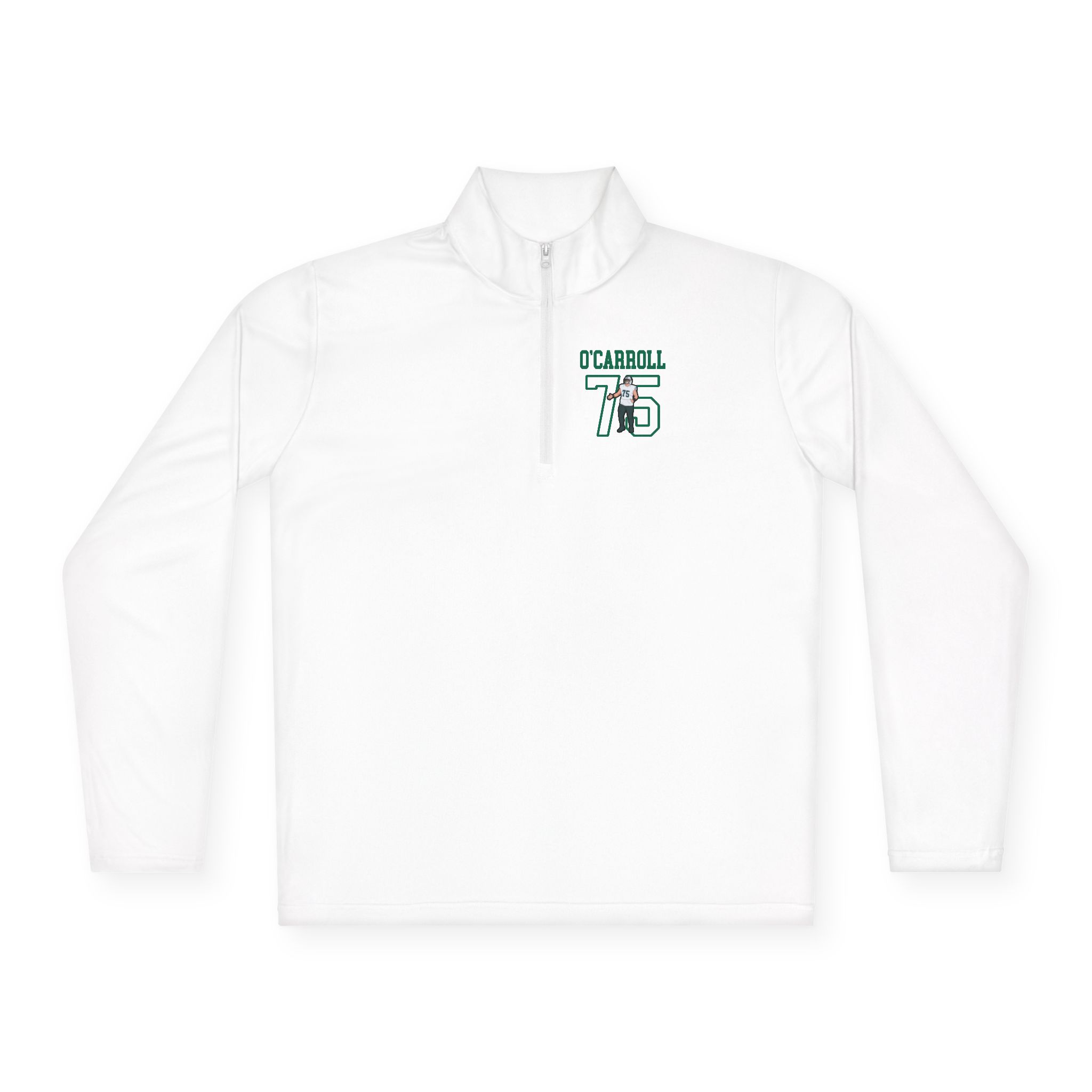 Q-Zip Pullover — character_shirsey in White