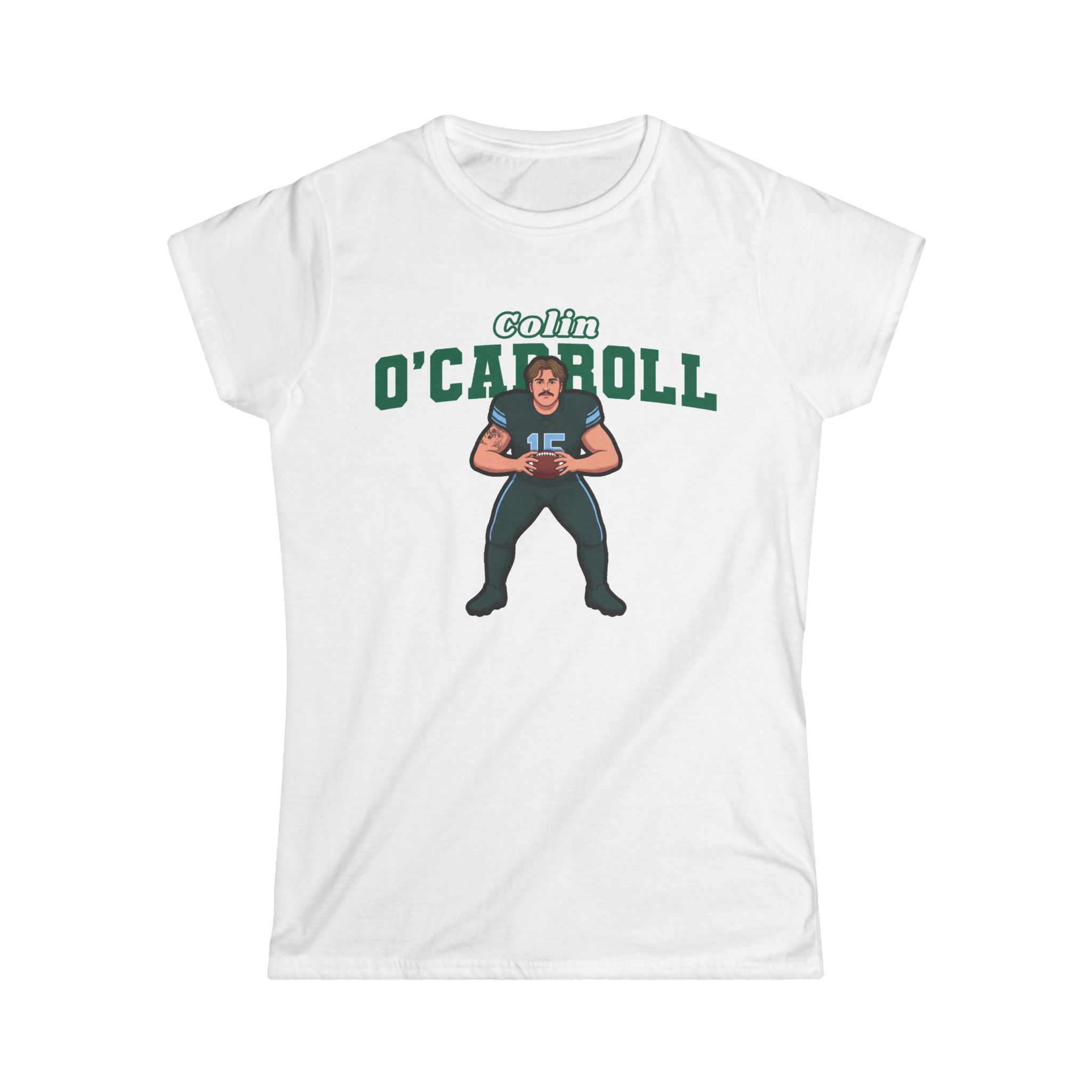Women's Softstyle Tee — character_name_arch in White