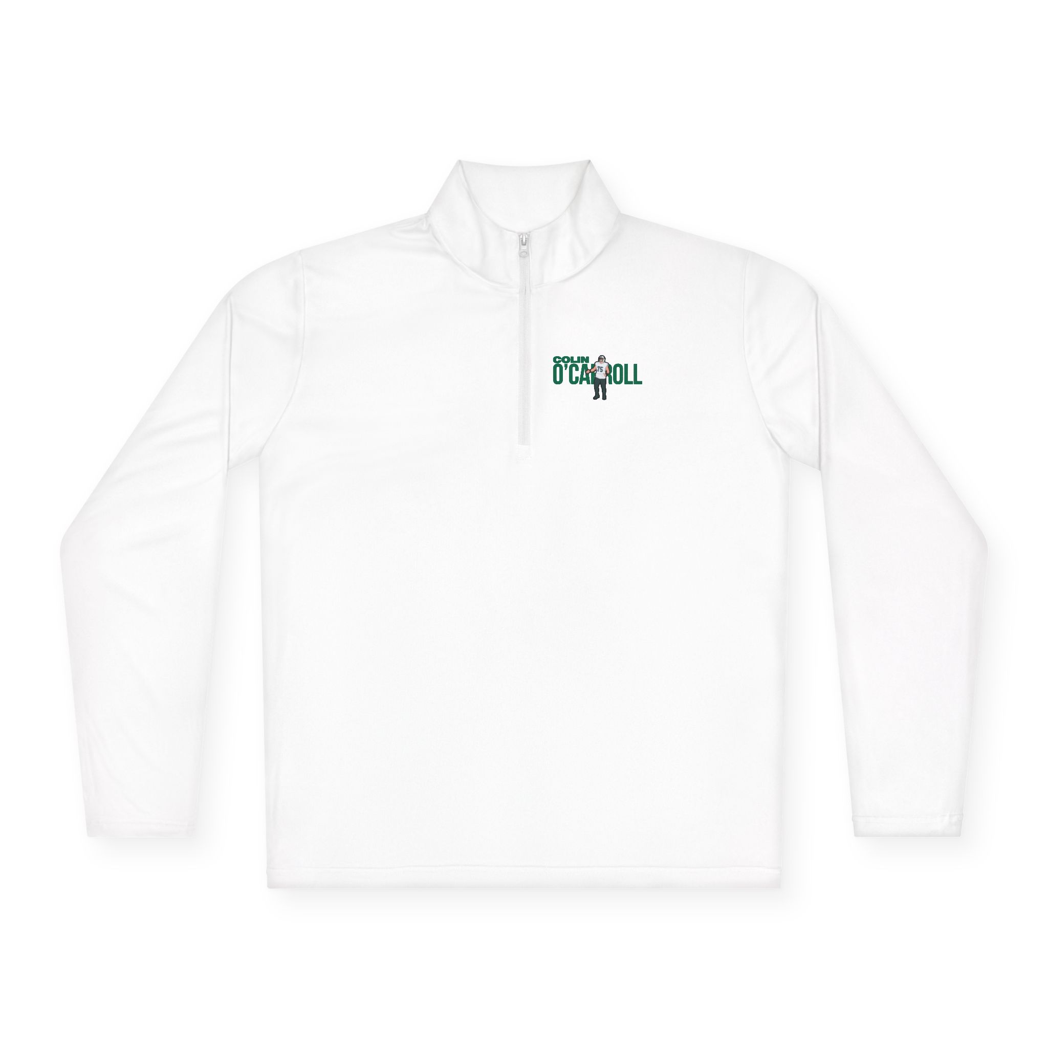 Q-Zip Pullover — character_player_name in White