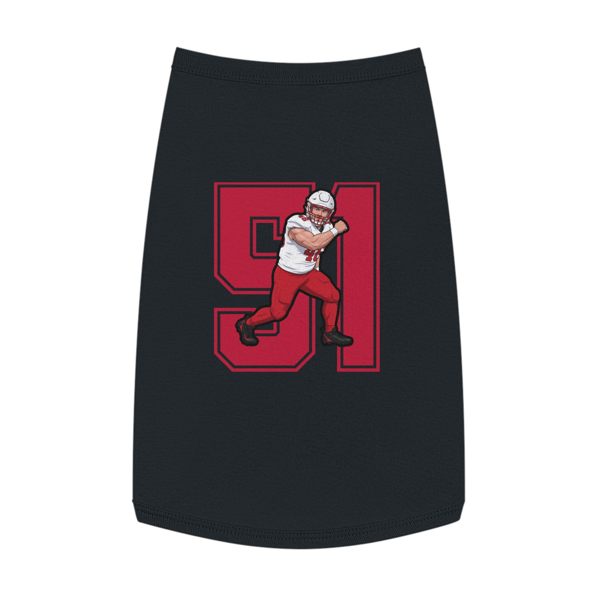 Pet Tank Top — character_number in White