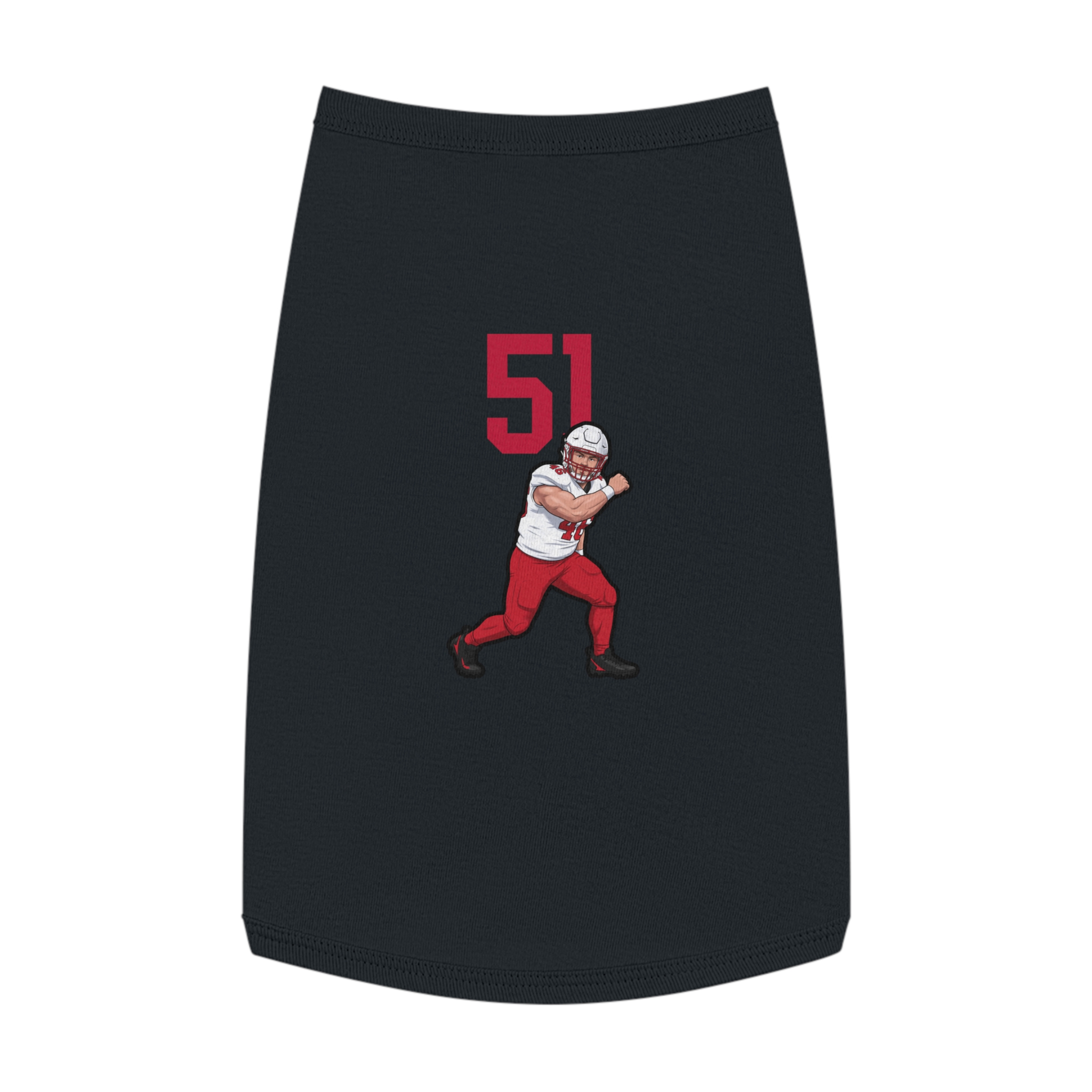 Pet Tank Top — character_number_top in Black