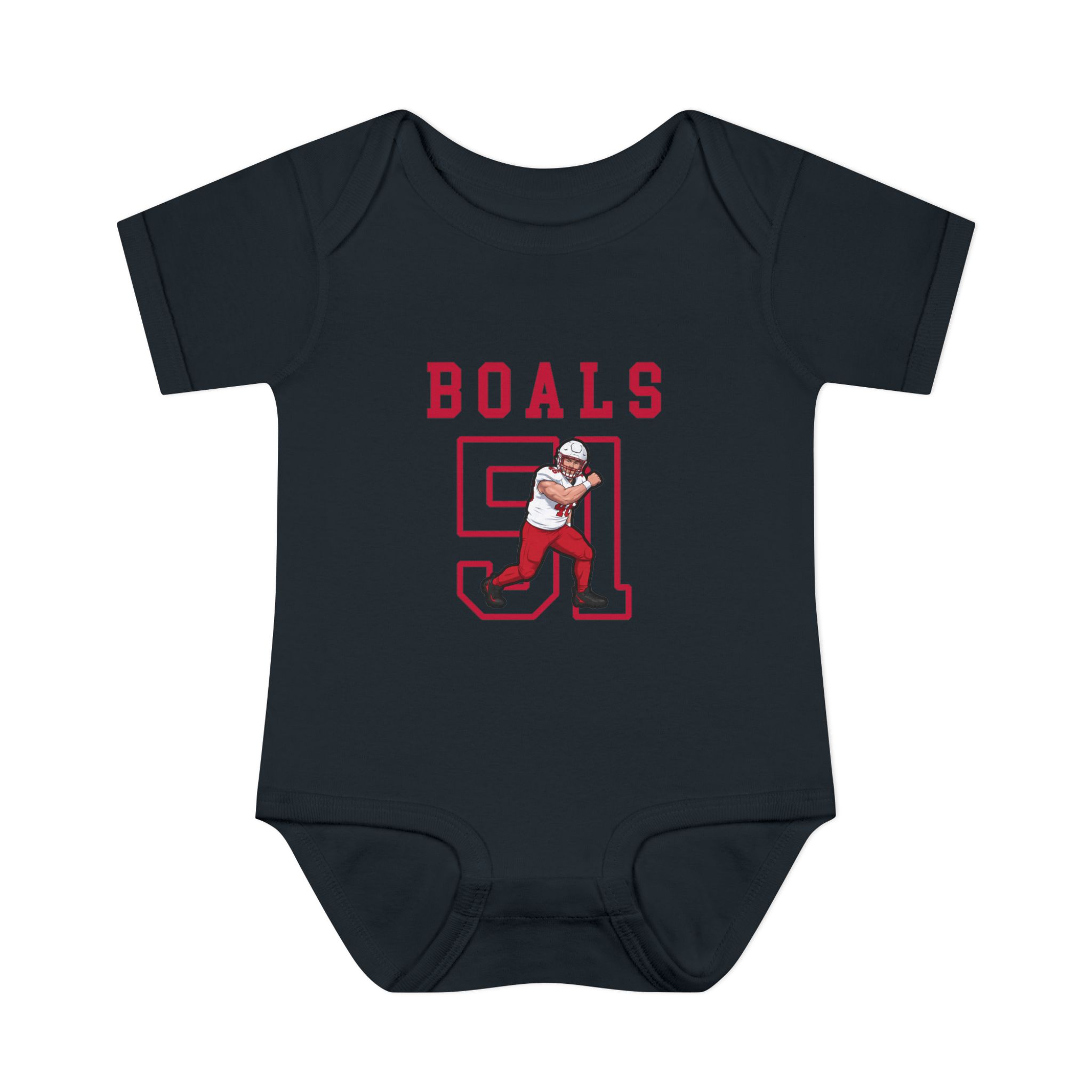 Baby Onesie — character_shirsey in Black