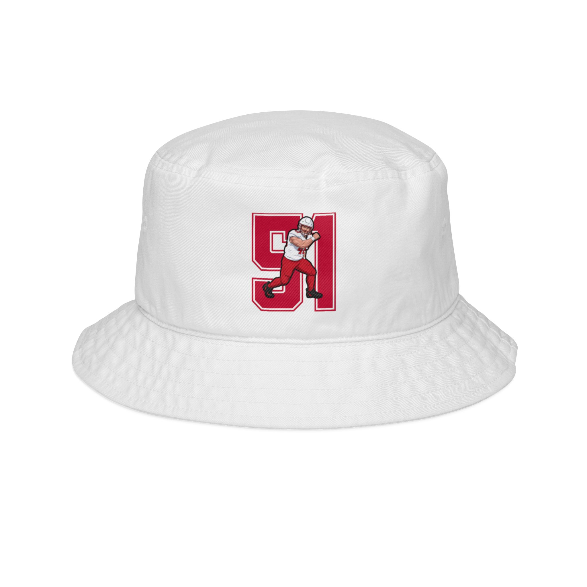 Bucket Hat — character_number in White