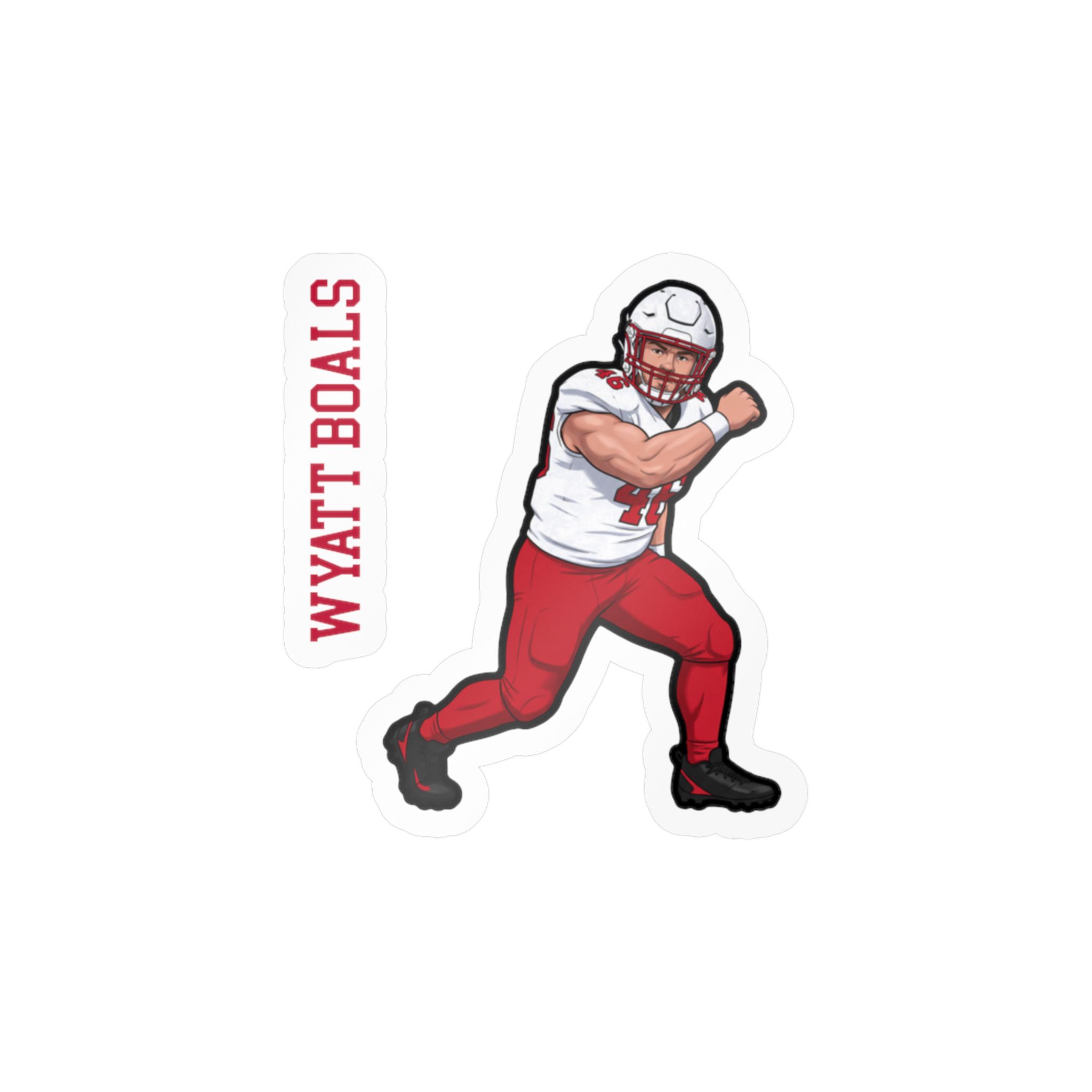 Vinyl Sticker — character_name_vertical in Classic