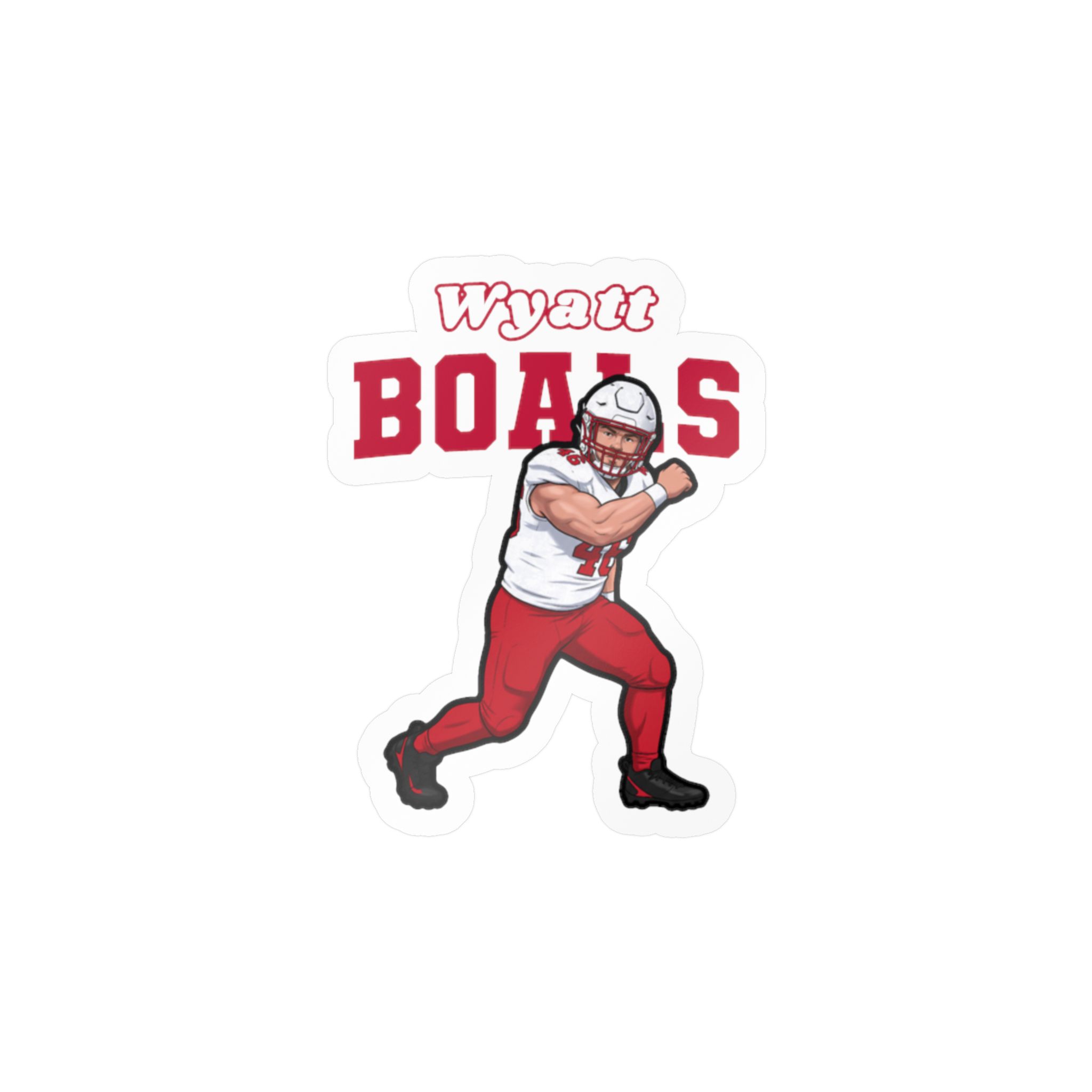Vinyl Sticker — character_name_arch in Classic