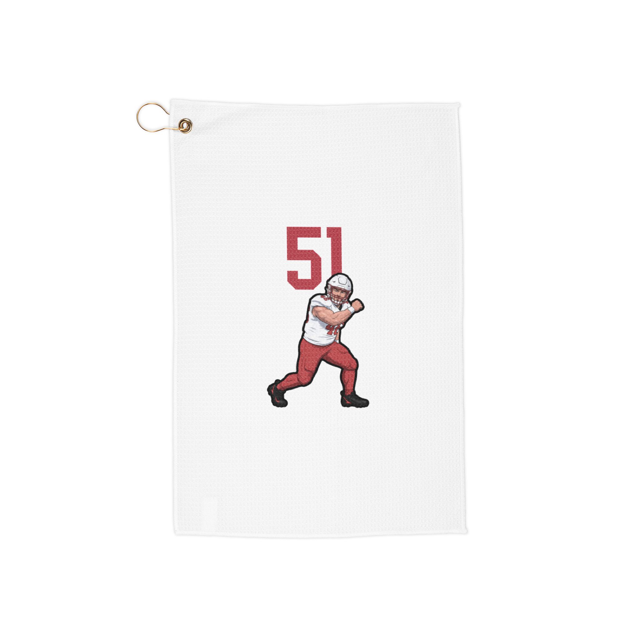Golf Towel — character_number_top in Classic